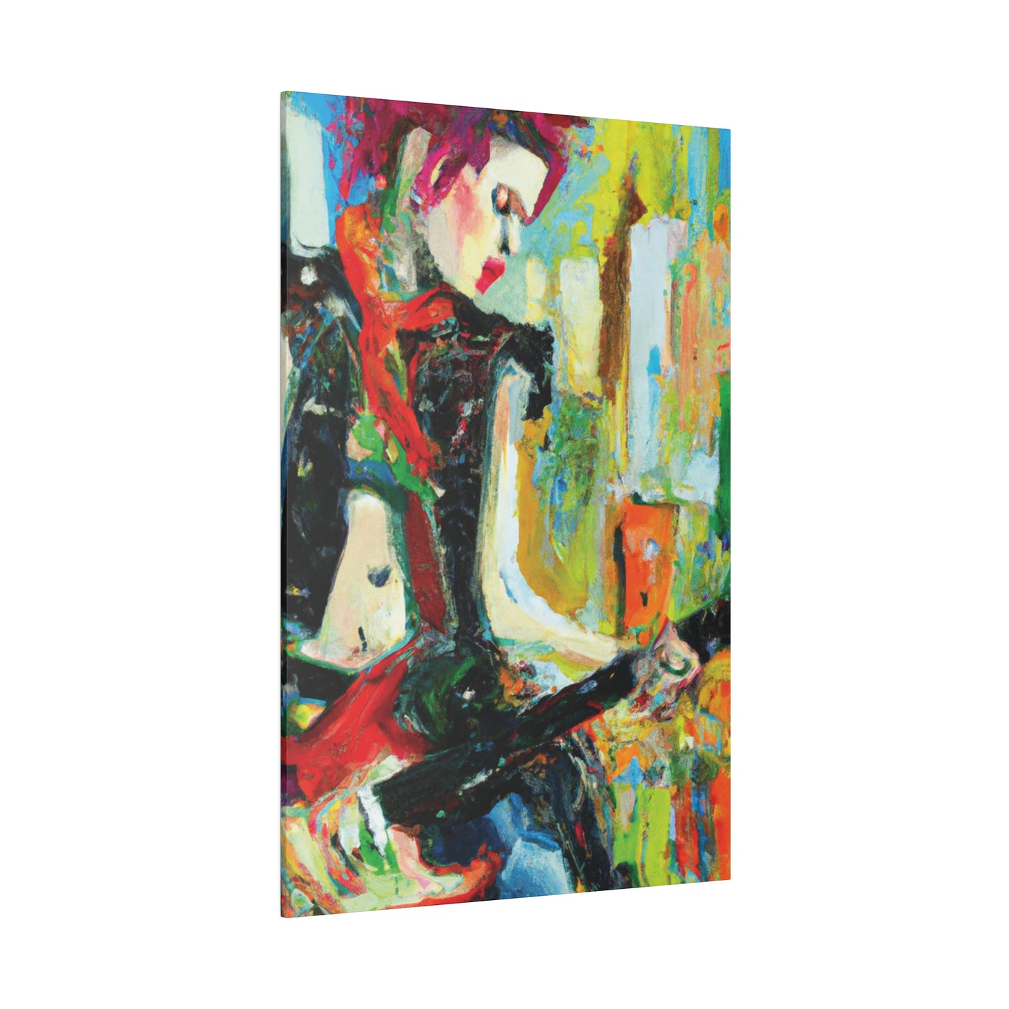4824H - Rockstar Oil Painting Style Print | Poster | Home Decor | Wall Art | Music Art | Canvas