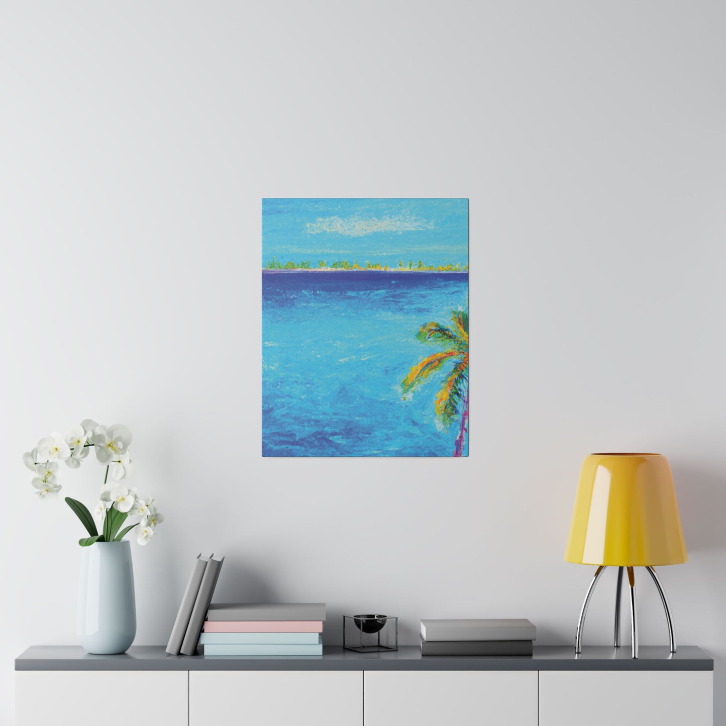 7666Q - Bahamas Ocean Painting Print | Bahamas | Ocean | Beach | Poster | Home Decor | Wall Art | Canvas