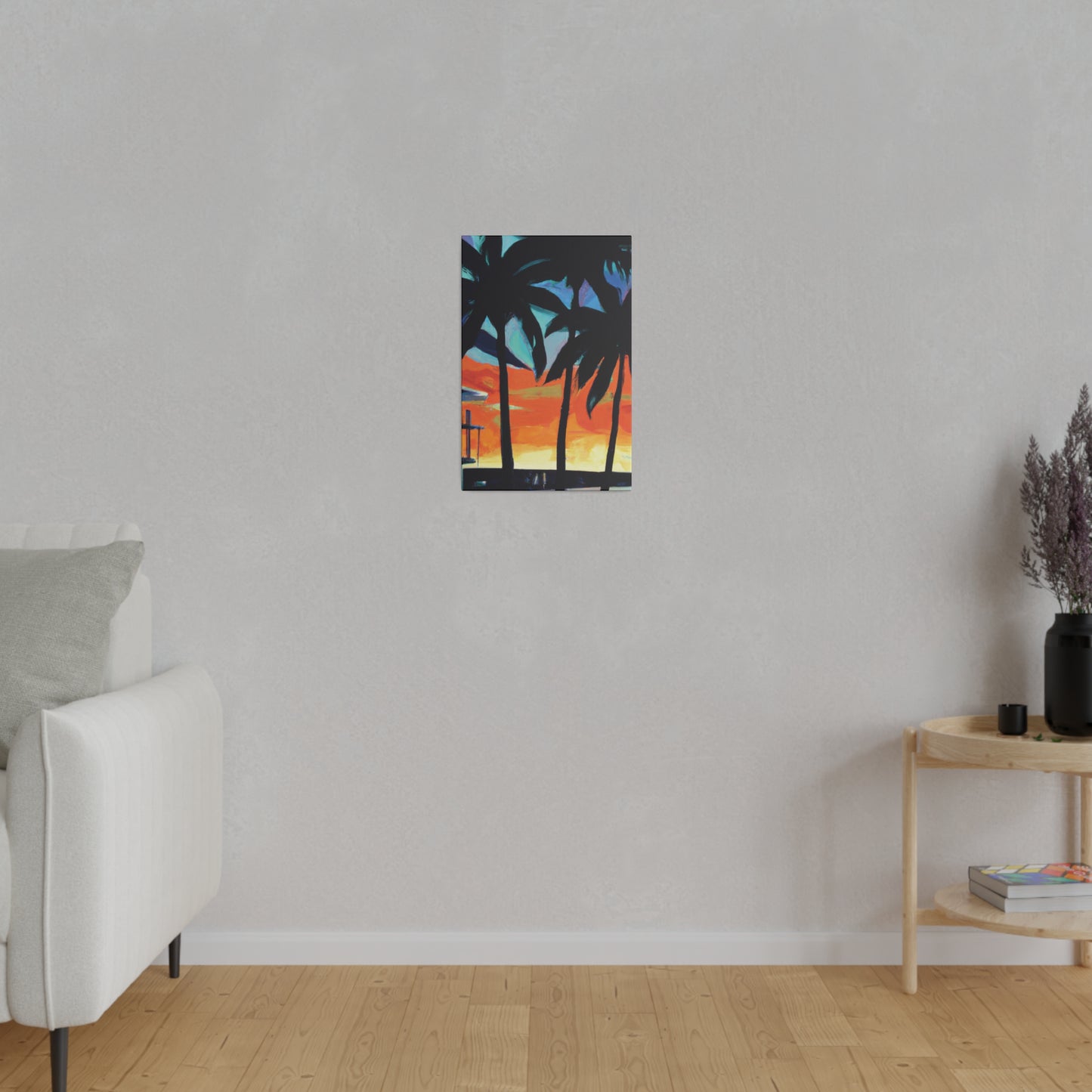 4567W - Miami Beach Sunset Painting Print | Miami | Beach | Sunset | Poster | Home Decor | Wall Art | Canvas