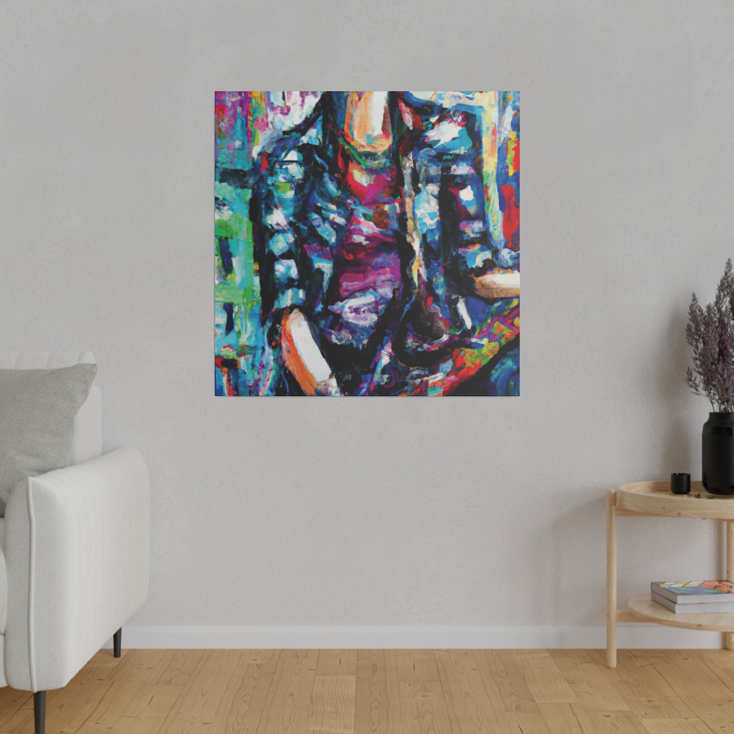 5033P - Rockstar Oil Painting Style Print | Poster | Home Decor | Wall Art | Music Art | Canvas