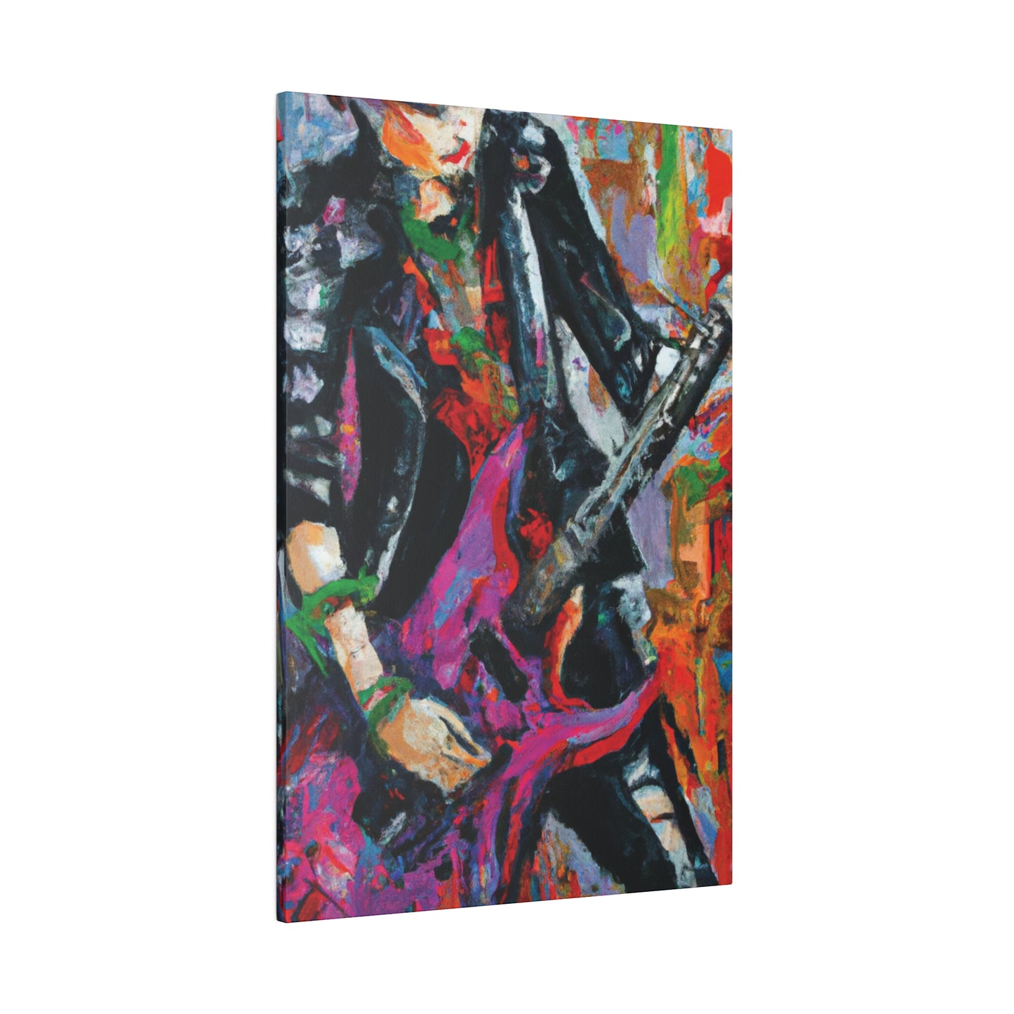 3622Z - Rockstar Oil Painting Style Print | Poster | Home Decor | Wall Art | Music Art | Canvas