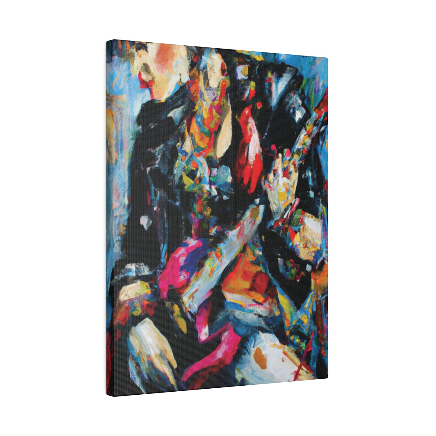 7248A - Rockstar Oil Painting Style Print | Poster | Home Decor | Wall Art | Music Art | Canvas