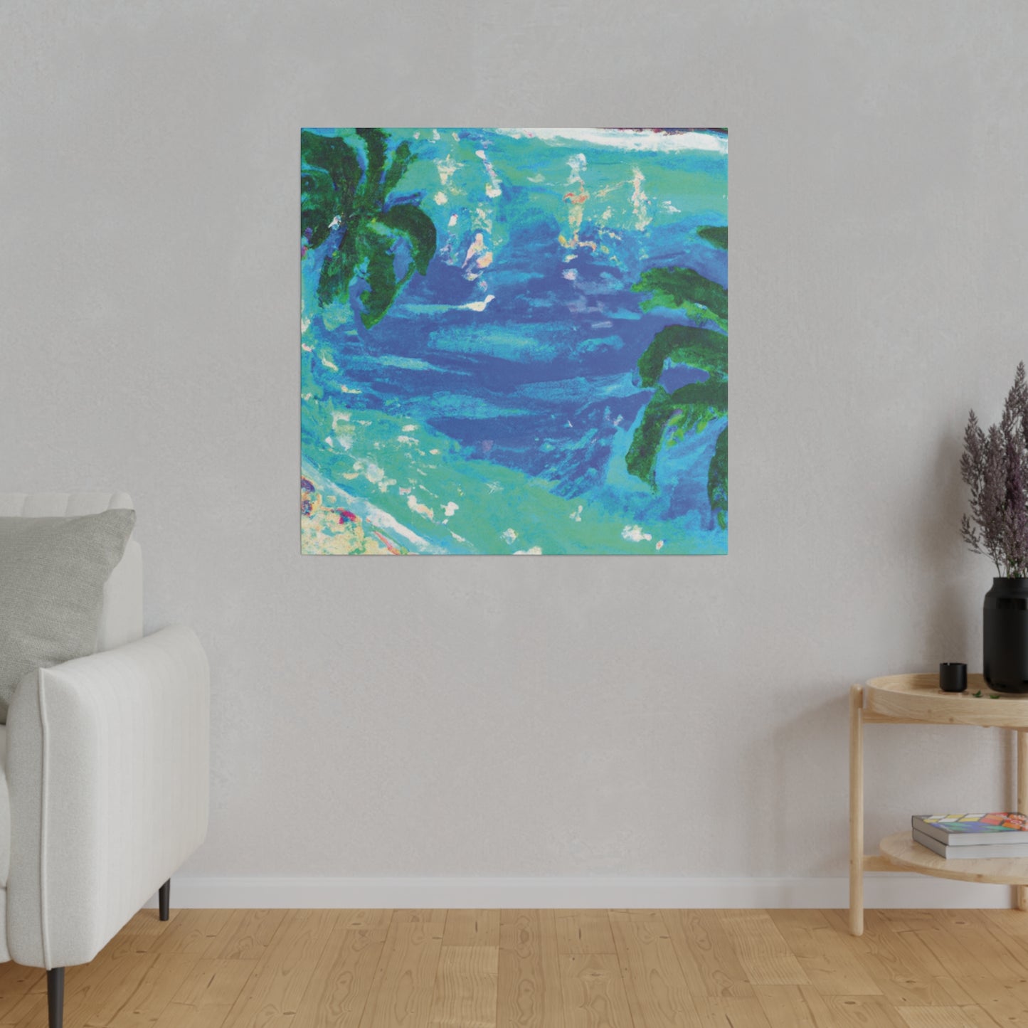 5495D - Bahamas Ocean Painting Print | Bahamas | Ocean | Beach | Poster | Home Decor | Wall Art | Canvas