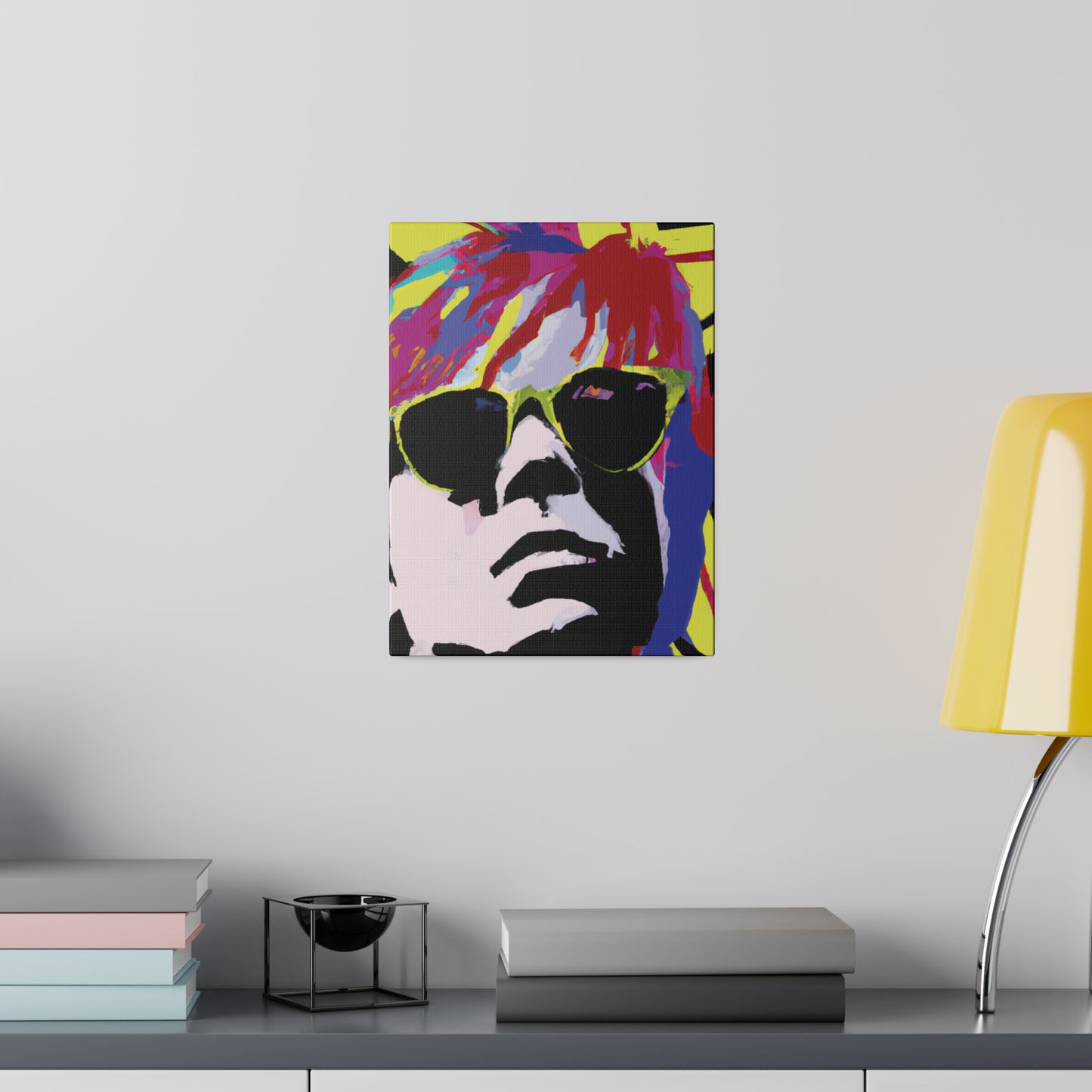 2184J - Rockstar Painting Print | Face | Abstract | Poster | Home Decor | Wall Art | Music Art | Canvas