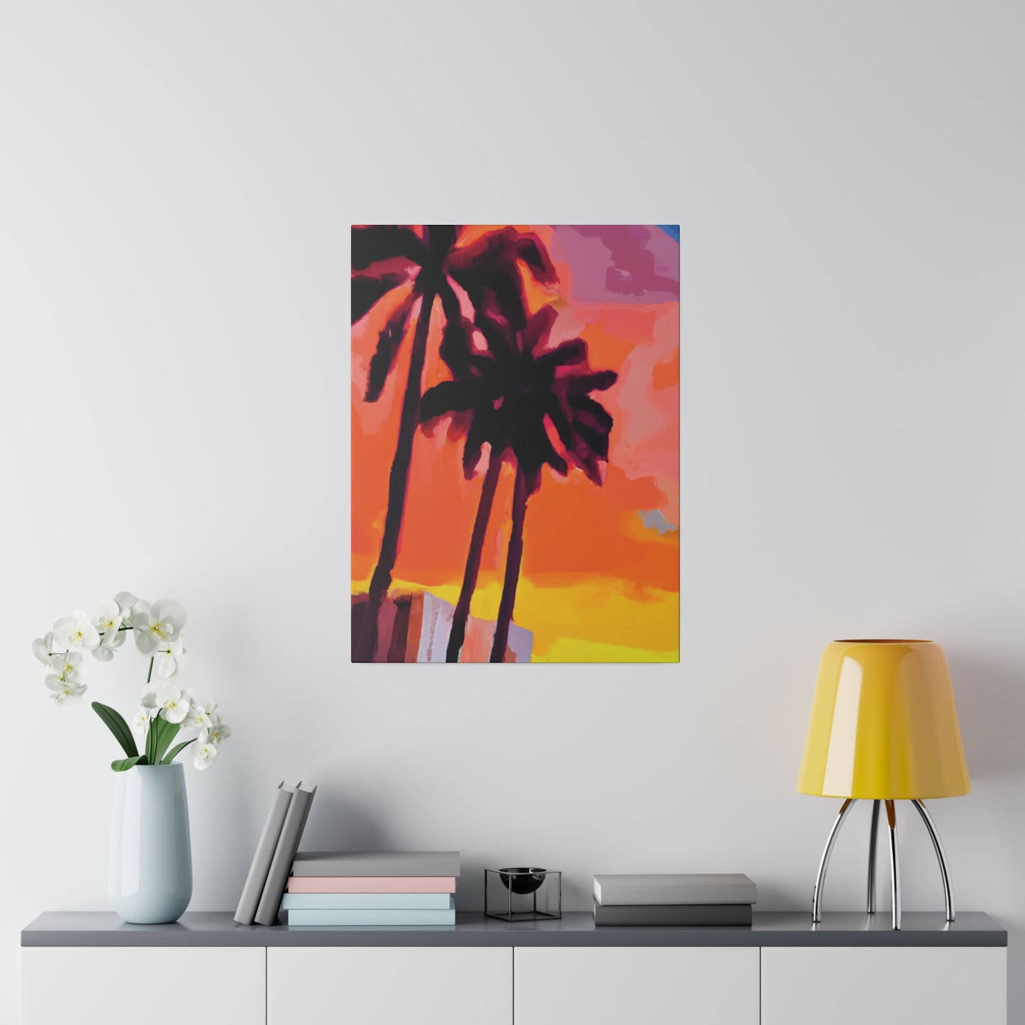 8398N - Miami Beach Sunset Painting Print | Miami | Beach | Sunset | Poster | Home Decor | Wall Art | Canvas