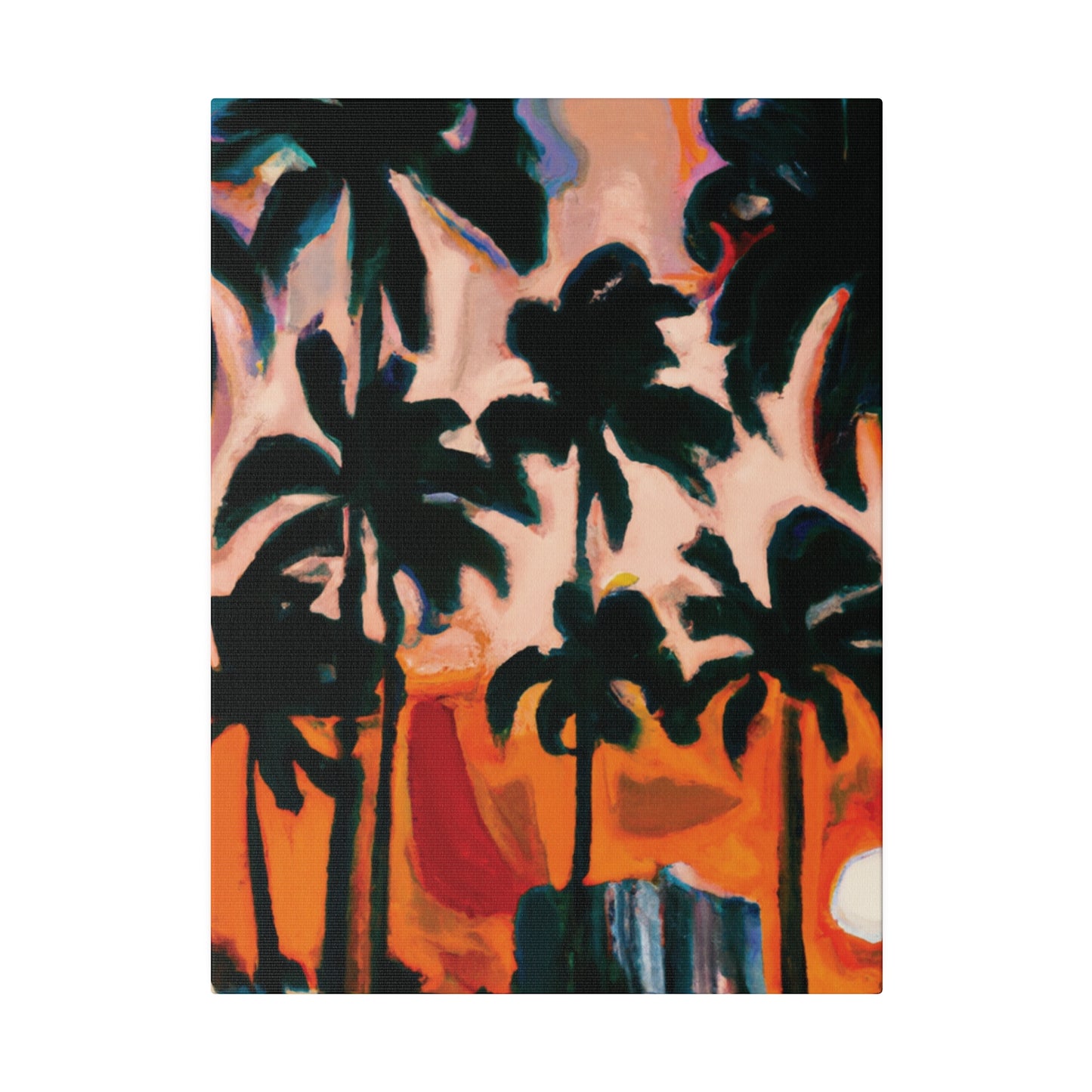 4317T - Miami Beach Sunset Painting Print | Miami | Beach | Sunset | Poster | Home Decor | Wall Art | Canvas