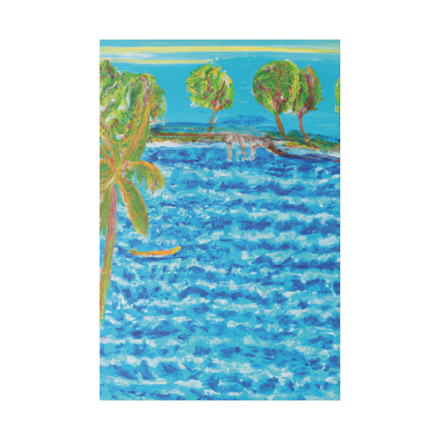 3687E - Bahamas Ocean Painting Print | Bahamas | Ocean | Beach | Poster | Home Decor | Wall Art | Canvas