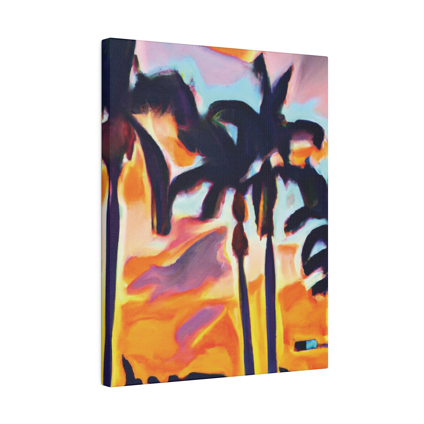 9435K - Miami Beach Sunset Painting Print | Miami | Beach | Sunset | Poster | Home Decor | Wall Art | Canvas