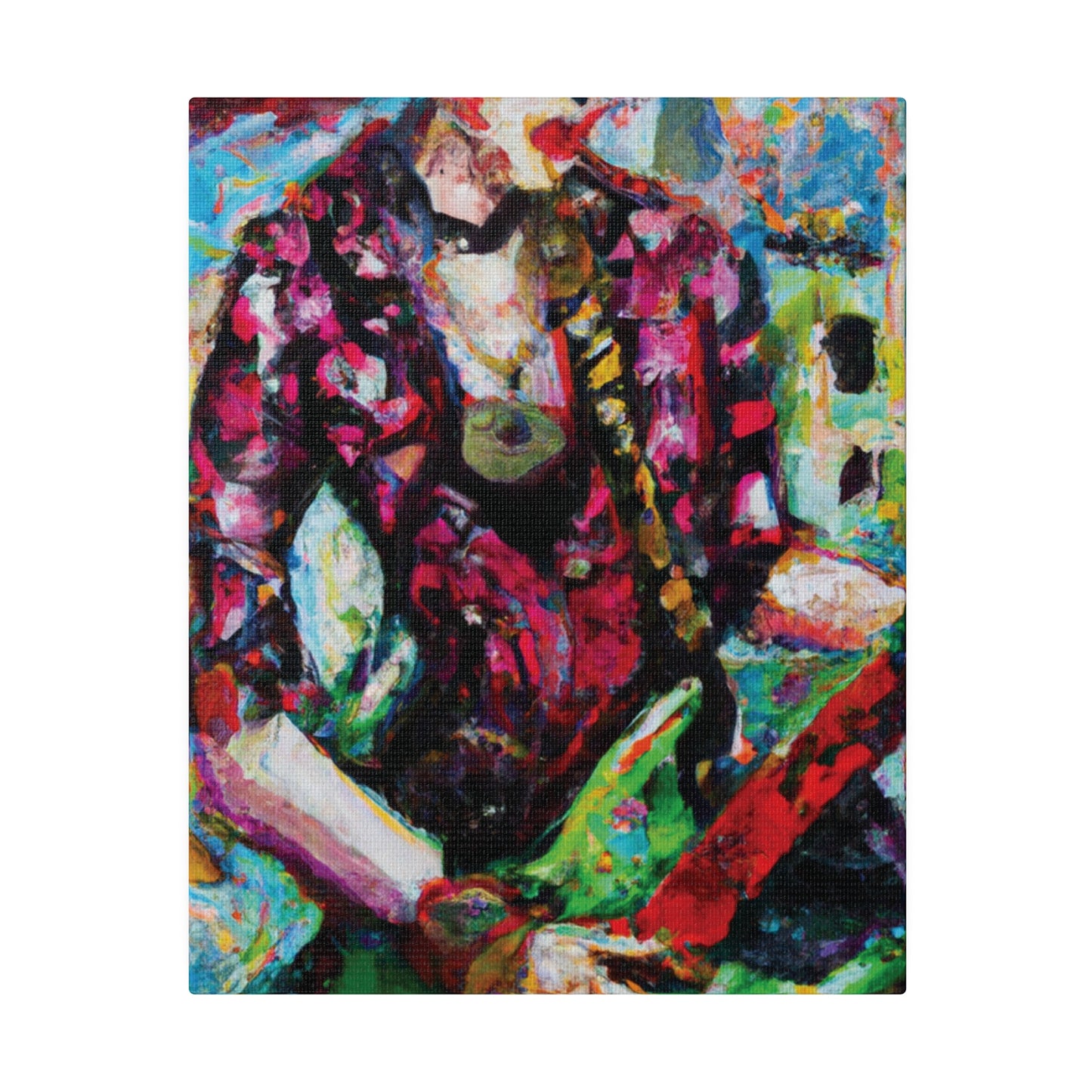 9453F - Rockstar Oil Painting Style Print | Poster | Home Decor | Wall Art | Music Art | Canvas