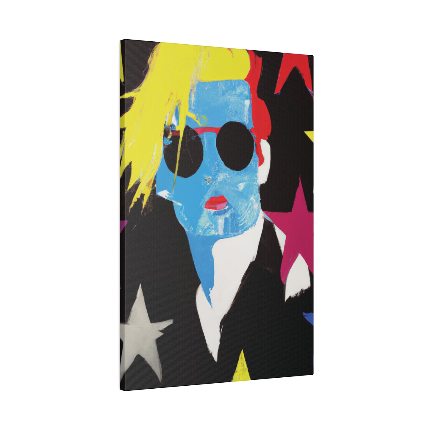 9993U - Rockstar Painting Print | Face | Abstract | Poster | Home Decor | Wall Art | Music Art | Canvas