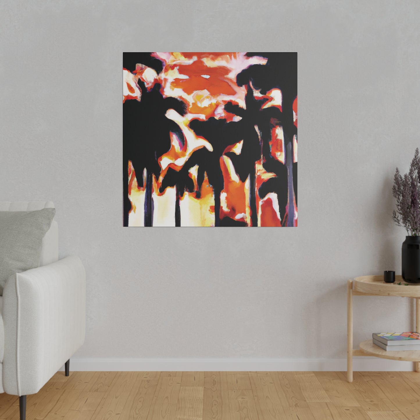 9274N - Miami Beach Sunset Painting Print | Miami | Beach | Sunset | Poster | Home Decor | Wall Art | Canvas