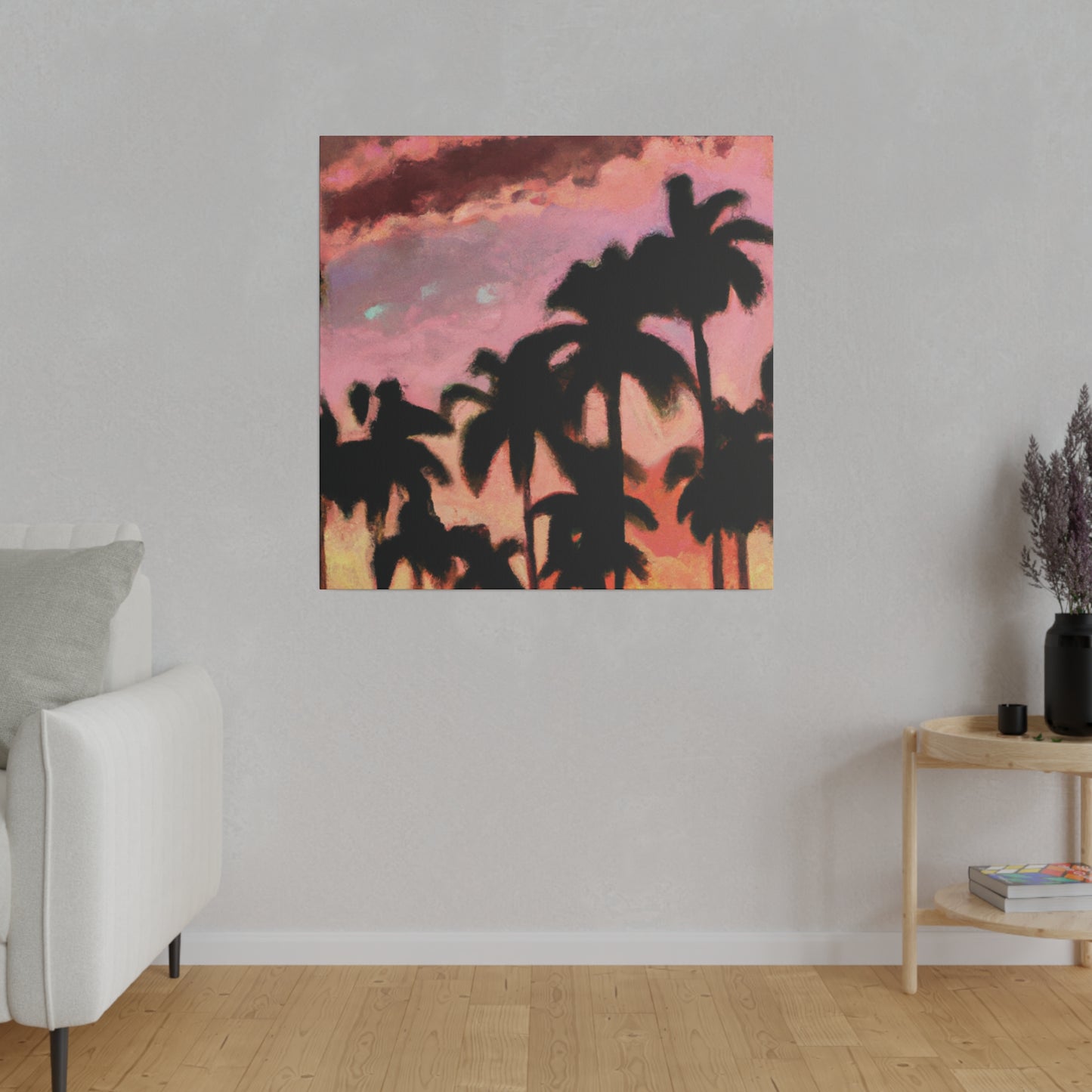 8559Q - Miami Beach Sunset Painting Print | Miami | Beach | Sunset | Poster | Home Decor | Wall Art | Canvas