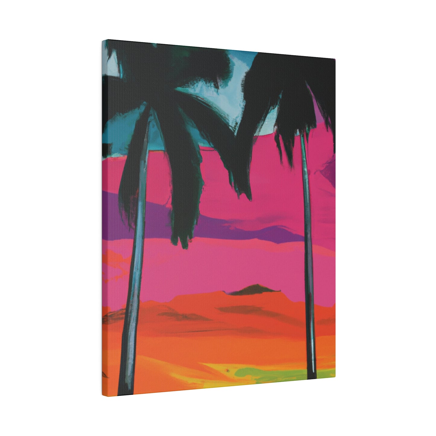 9027A - Miami Beach Sunset Painting Print | Miami | Beach | Sunset | Poster | Home Decor | Wall Art | Canvas