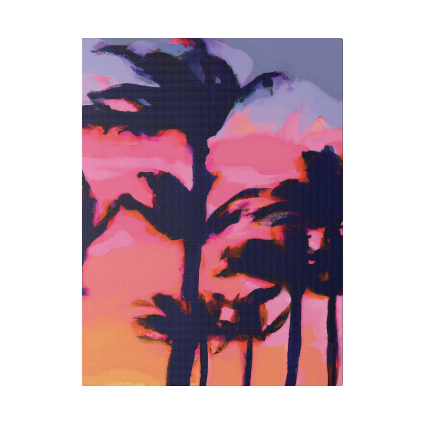 7993P - Miami Beach Sunset Painting Print | Miami | Beach | Sunset | Poster | Home Decor | Wall Art | Canvas