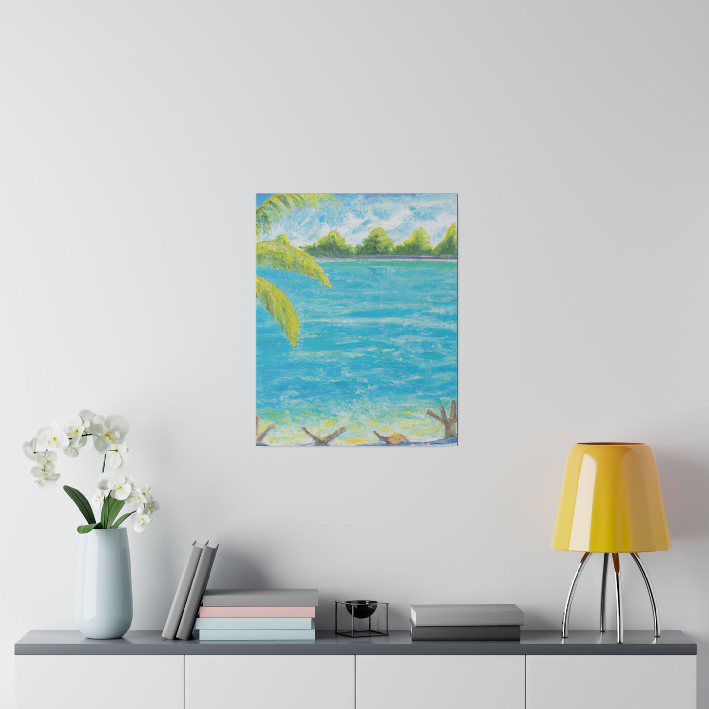 3007D - Bahamas Ocean Painting Print | Bahamas | Ocean | Beach | Poster | Home Decor | Wall Art | Canvas