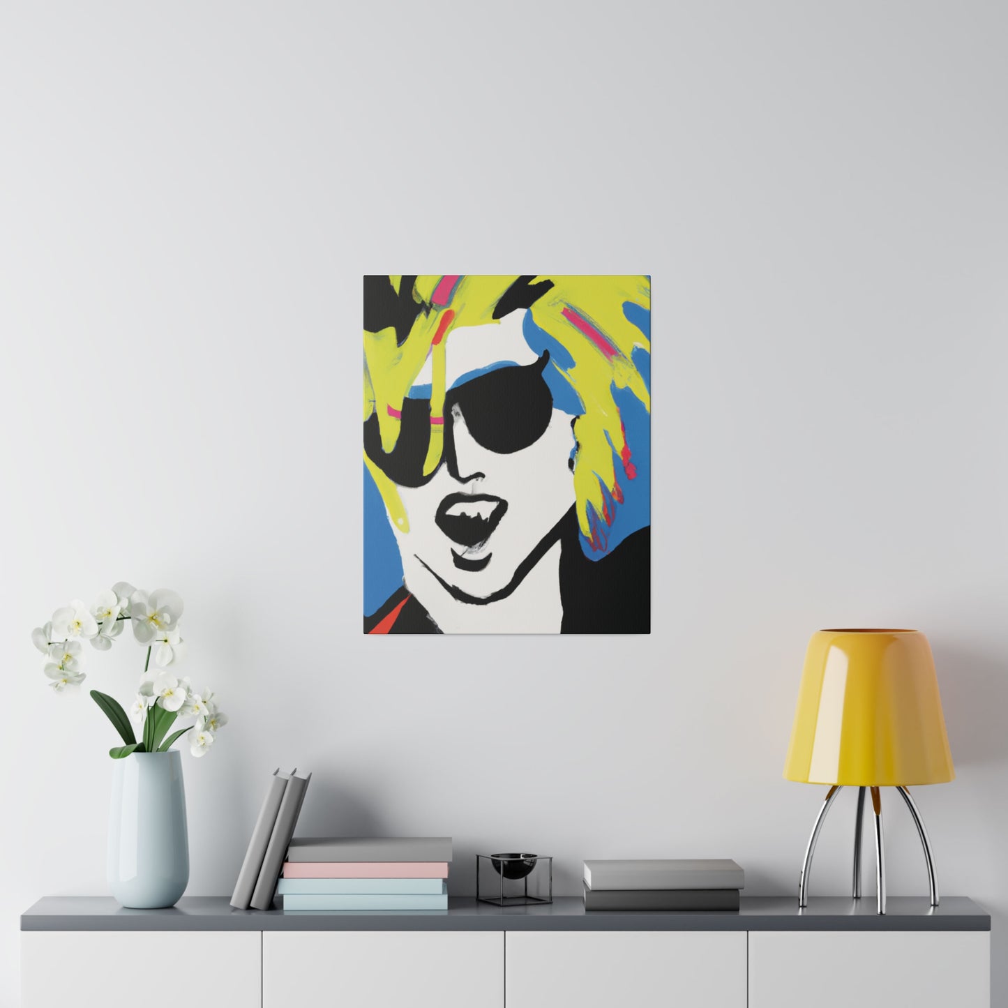 7500X - Rockstar Painting Print | Face | Abstract | Poster | Home Decor | Wall Art | Music Art | Canvas