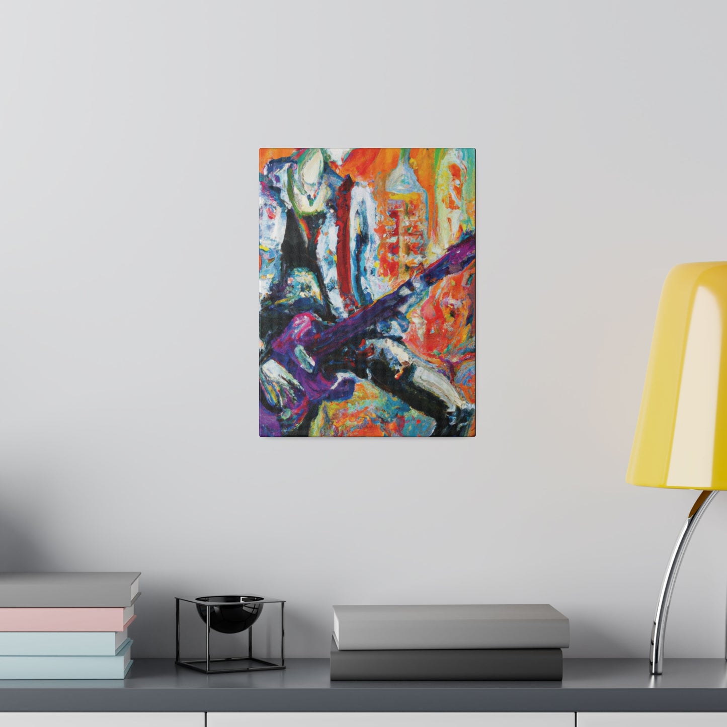 6891P - Rockstar Oil Painting Style Print | Poster | Home Decor | Wall Art | Music Art | Canvas