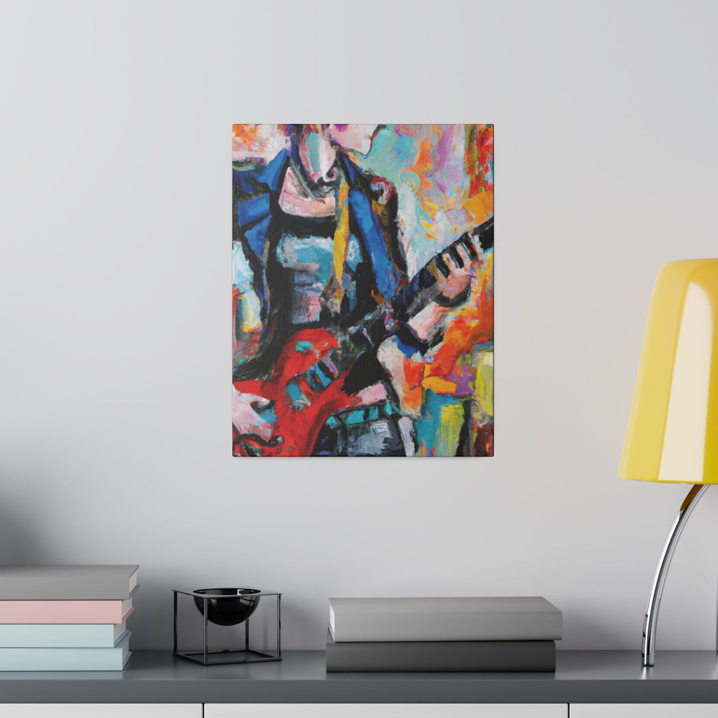 3278V - Rockstar Oil Painting Style Print | Poster | Home Decor | Wall Art | Music Art | Canvas