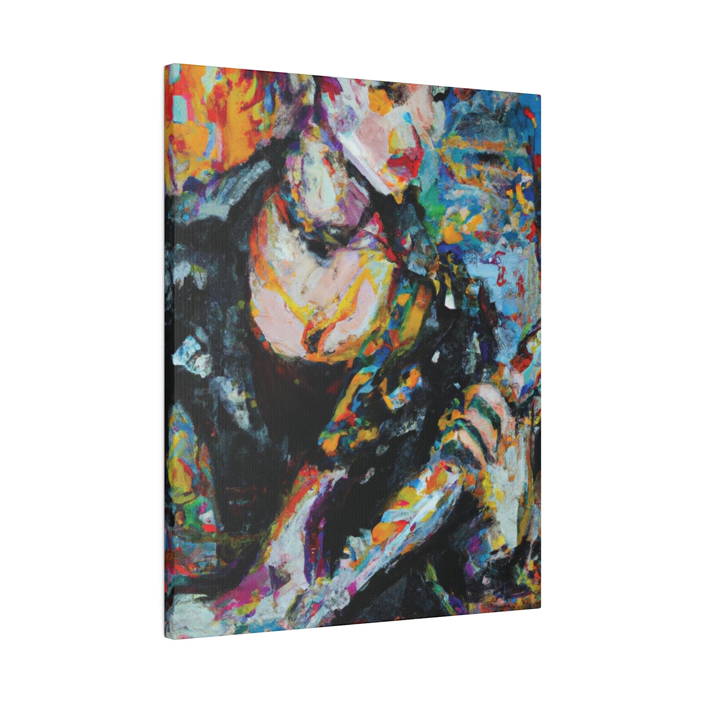 2106T - Rockstar Oil Painting Style Print | Poster | Home Decor | Wall Art | Music Art | Canvas