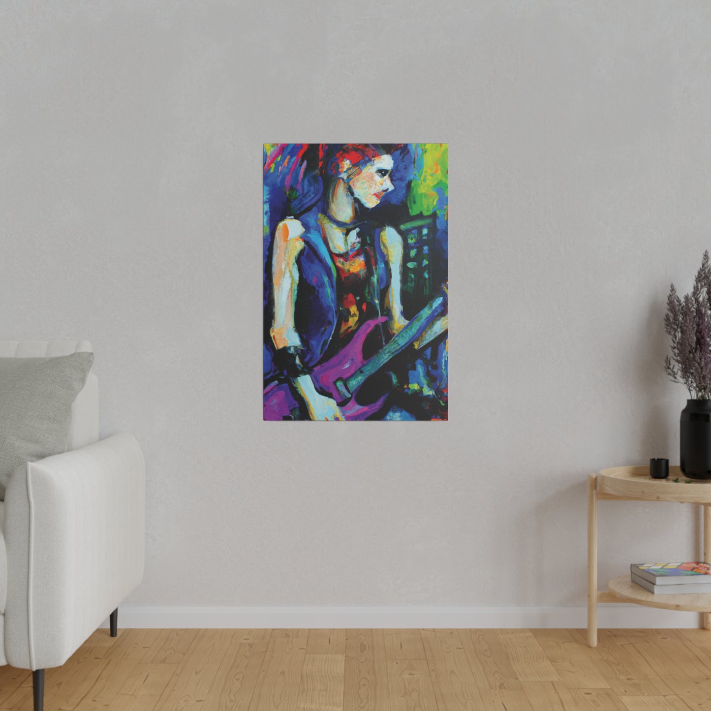 4374G - Rockstar Oil Painting Style Print | Poster | Home Decor | Wall Art | Music Art | Canvas