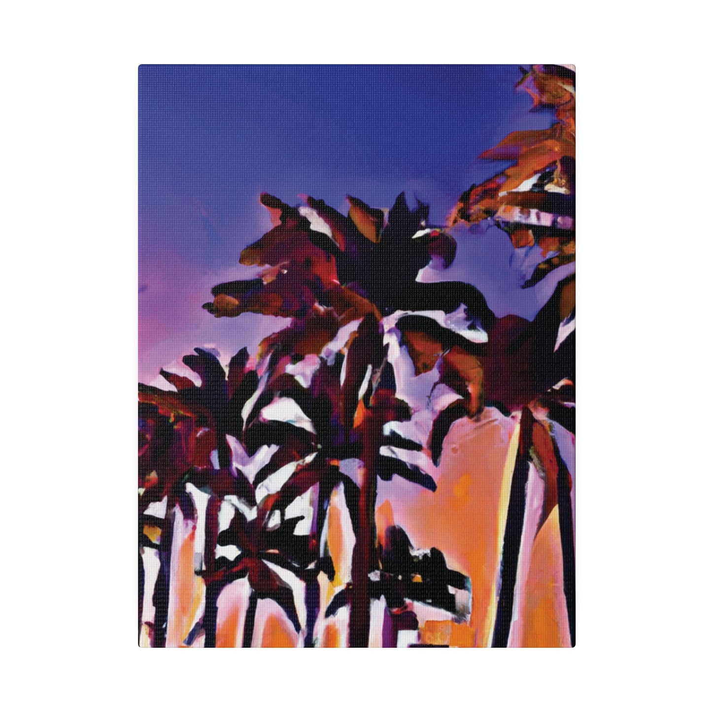 1463E - Miami Beach Sunset Painting Print | Miami | Beach | Sunset | Poster | Home Decor | Wall Art | Canvas