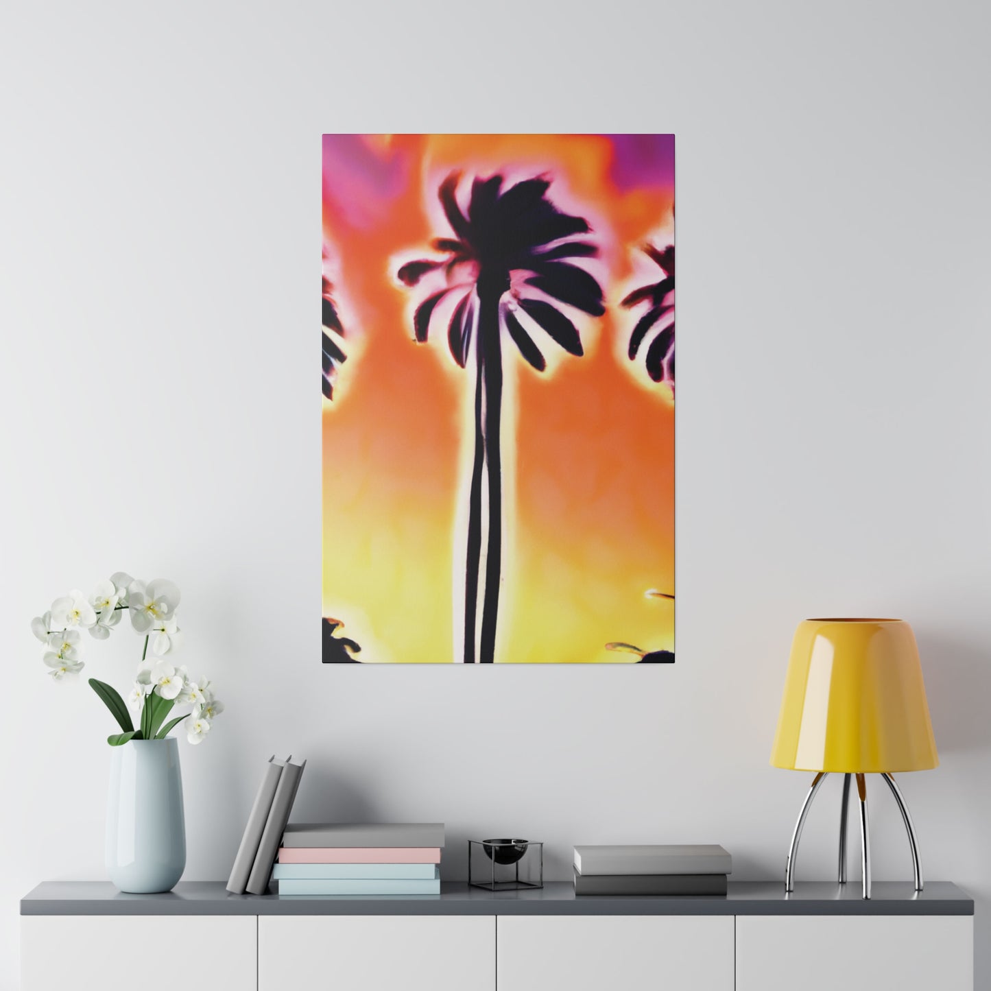 3814X - Miami Beach Sunset Painting Print | Miami | Beach | Sunset | Poster | Home Decor | Wall Art | Canvas