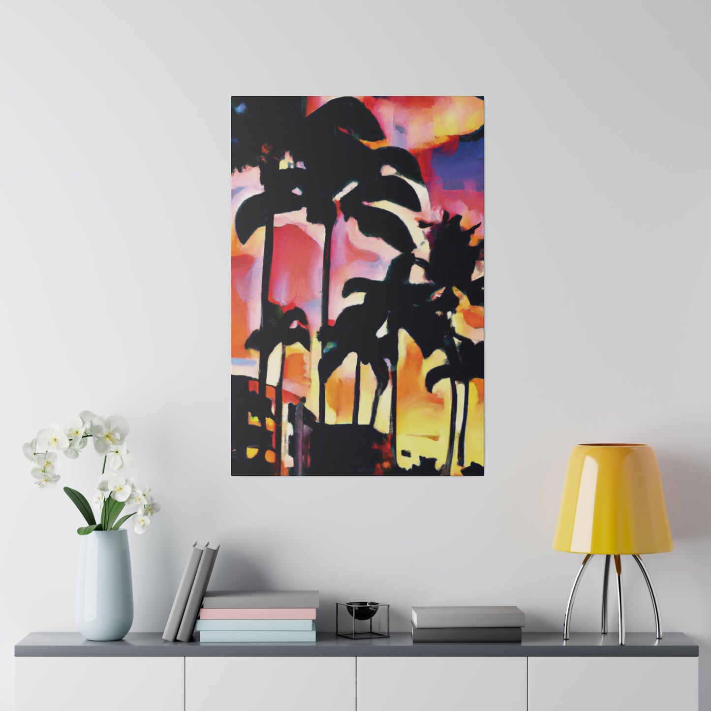 4986G - Miami Beach Sunset Painting Print | Miami | Beach | Sunset | Poster | Home Decor | Wall Art | Canvas