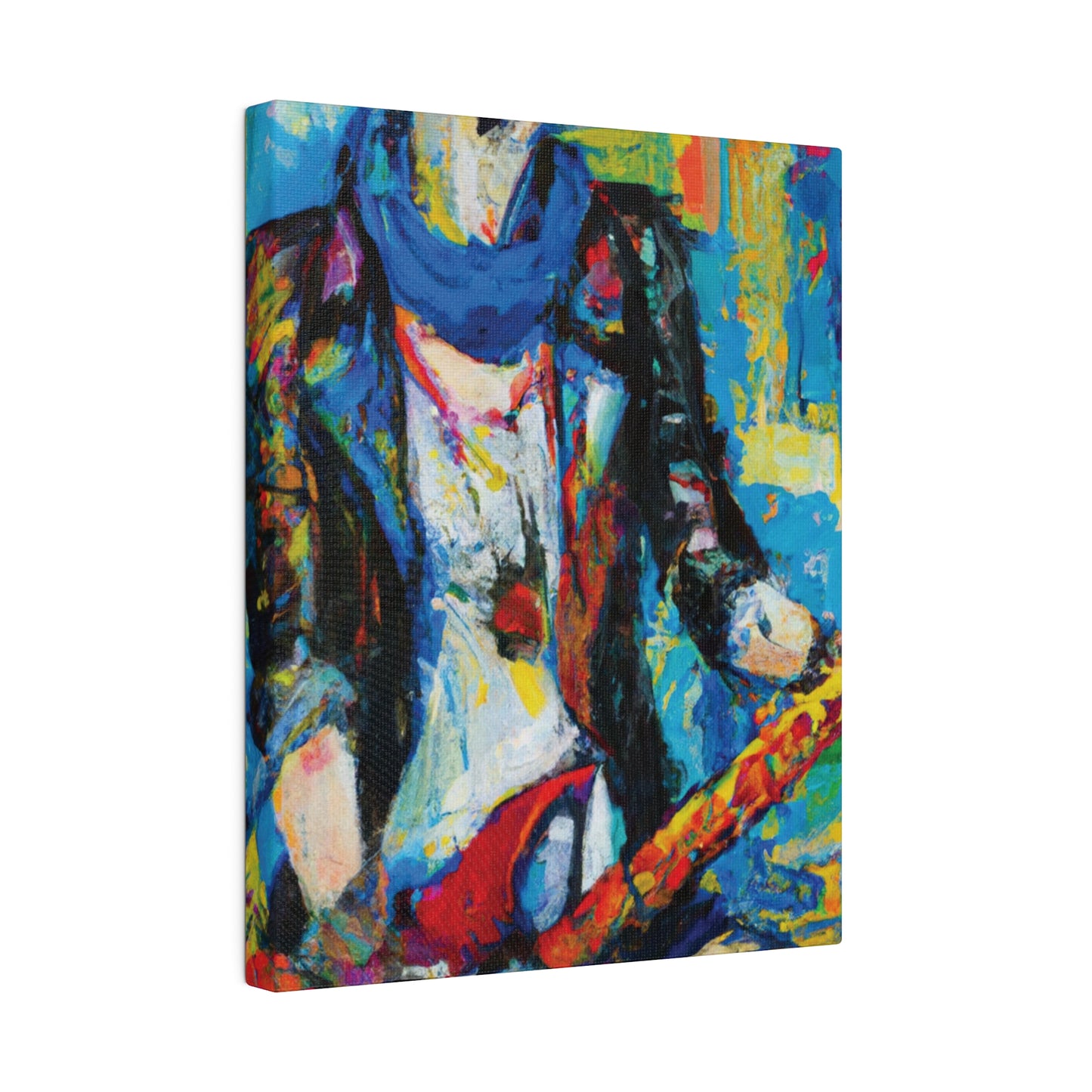 2583Q - Rockstar Oil Painting Style Print | Poster | Home Decor | Wall Art | Music Art | Canvas