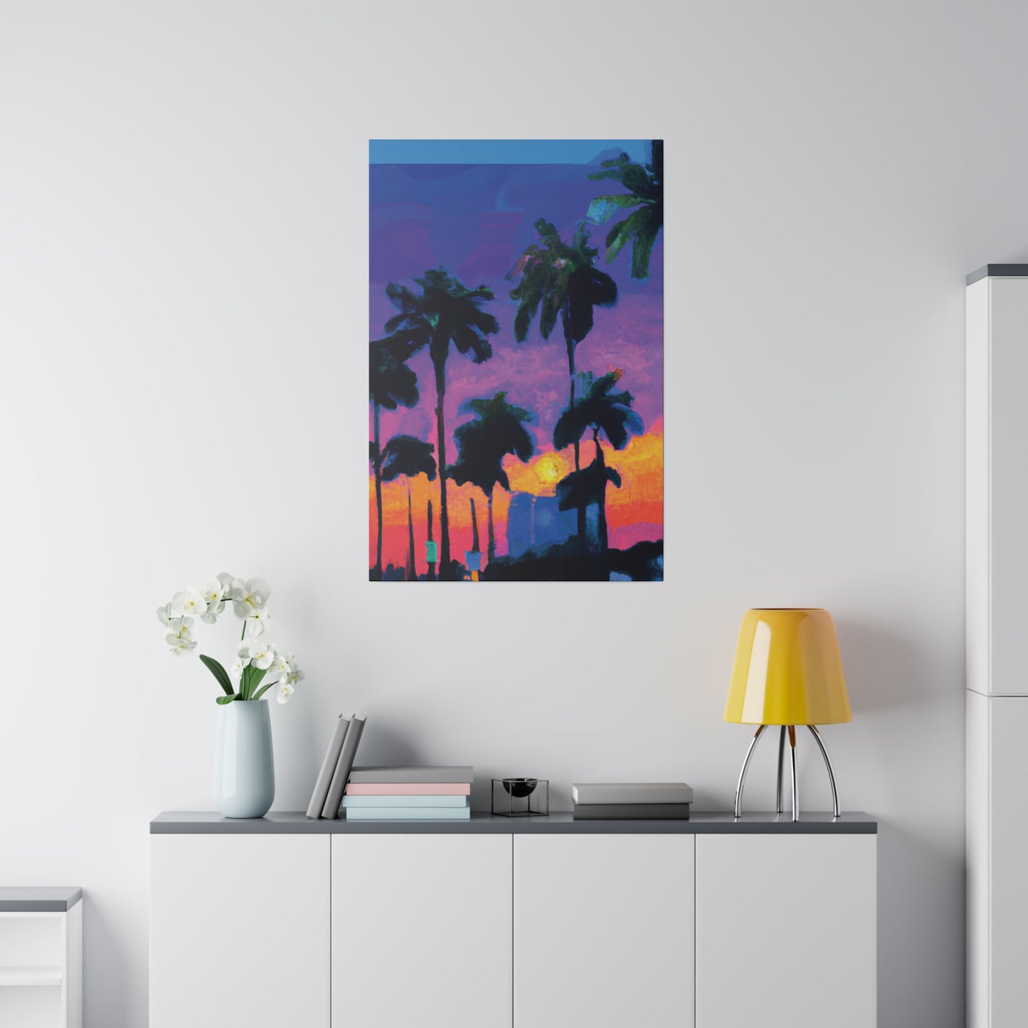 9232V - Miami Beach Sunset Painting Print | Miami | Beach | Sunset | Poster | Home Decor | Wall Art | Canvas