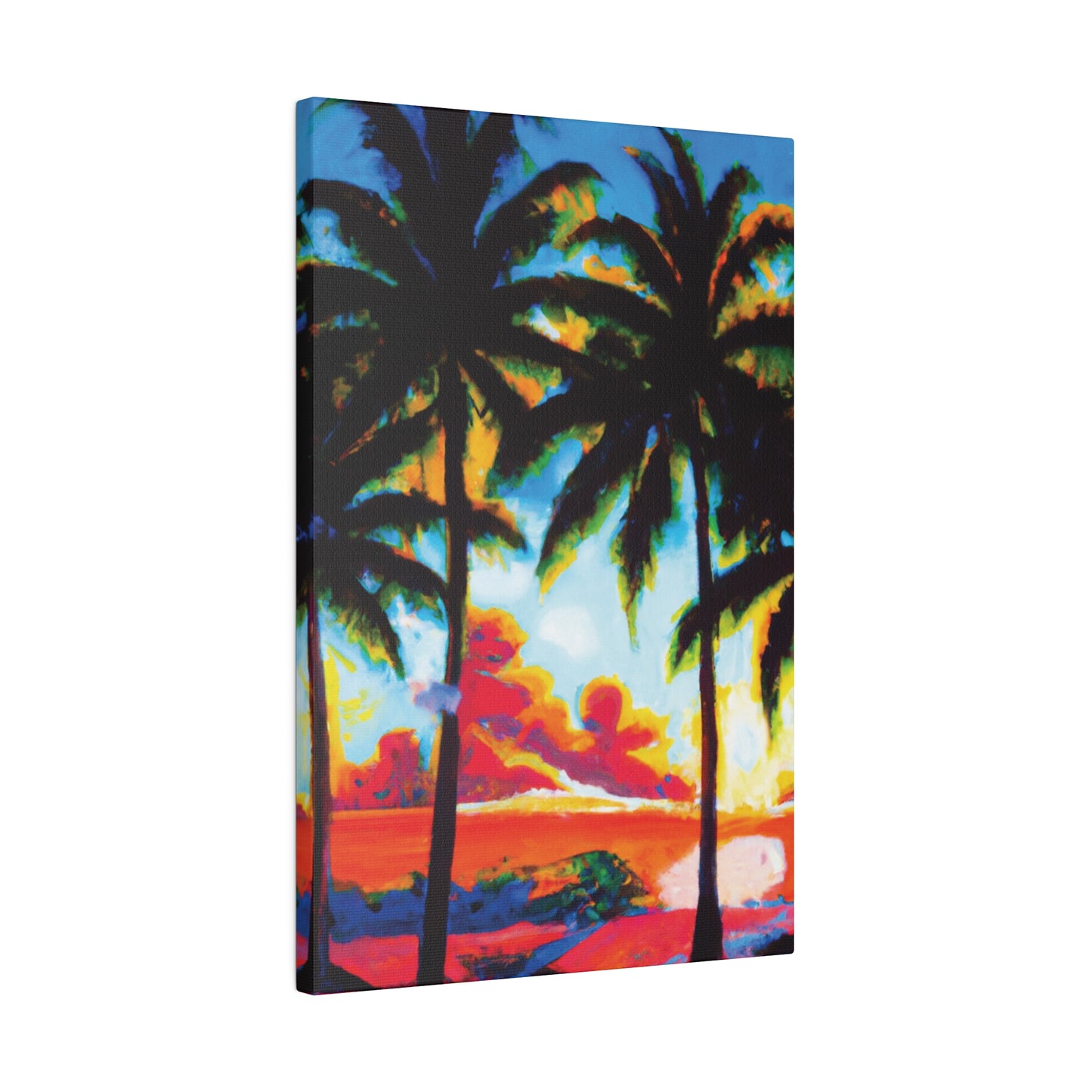 941Q - Miami Beach Sunset Painting Print | Miami | Beach | Sunset | Poster | Home Decor | Wall Art | Canvas