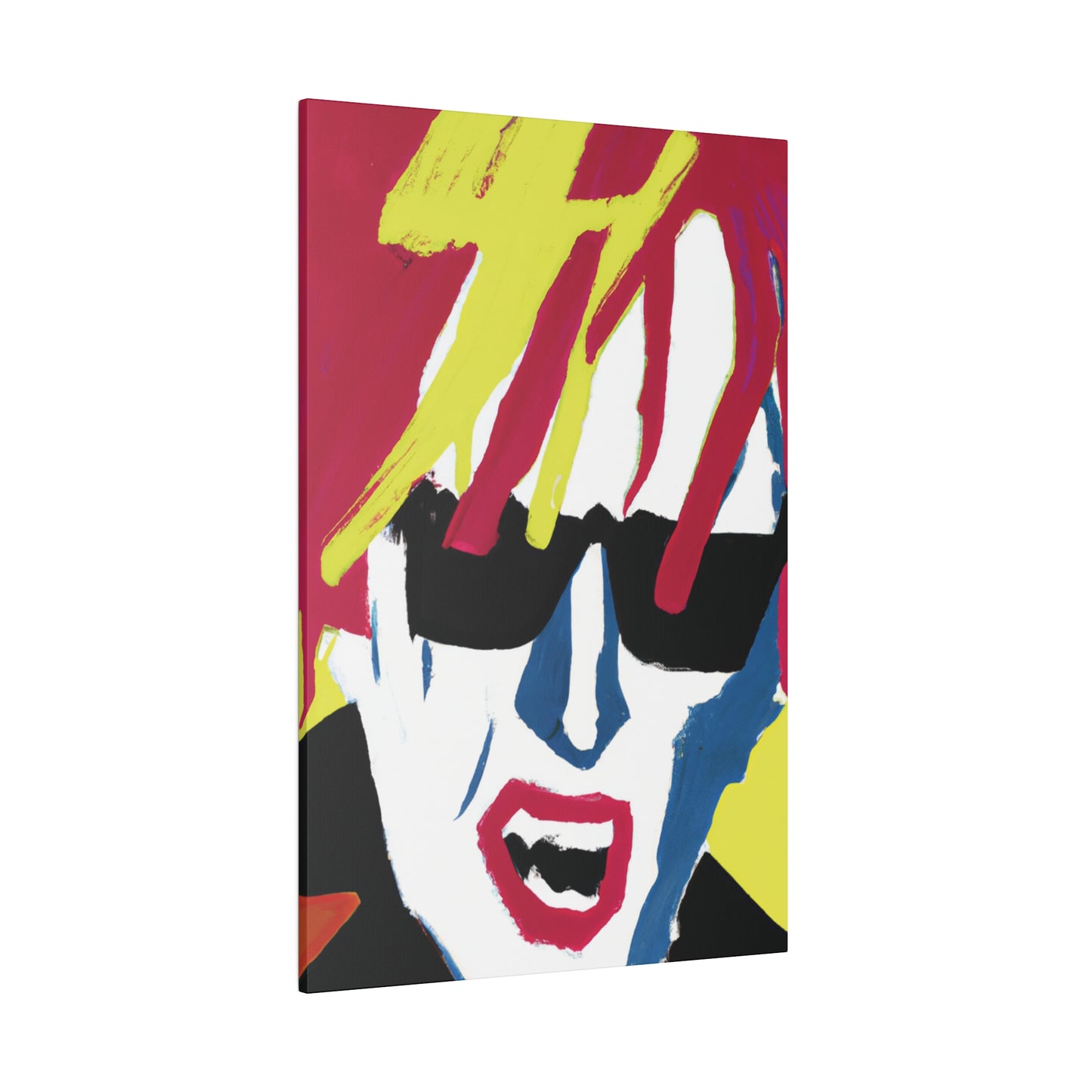 4532N - Rockstar Painting Print | Face | Abstract | Poster | Home Decor | Wall Art | Music Art | Canvas