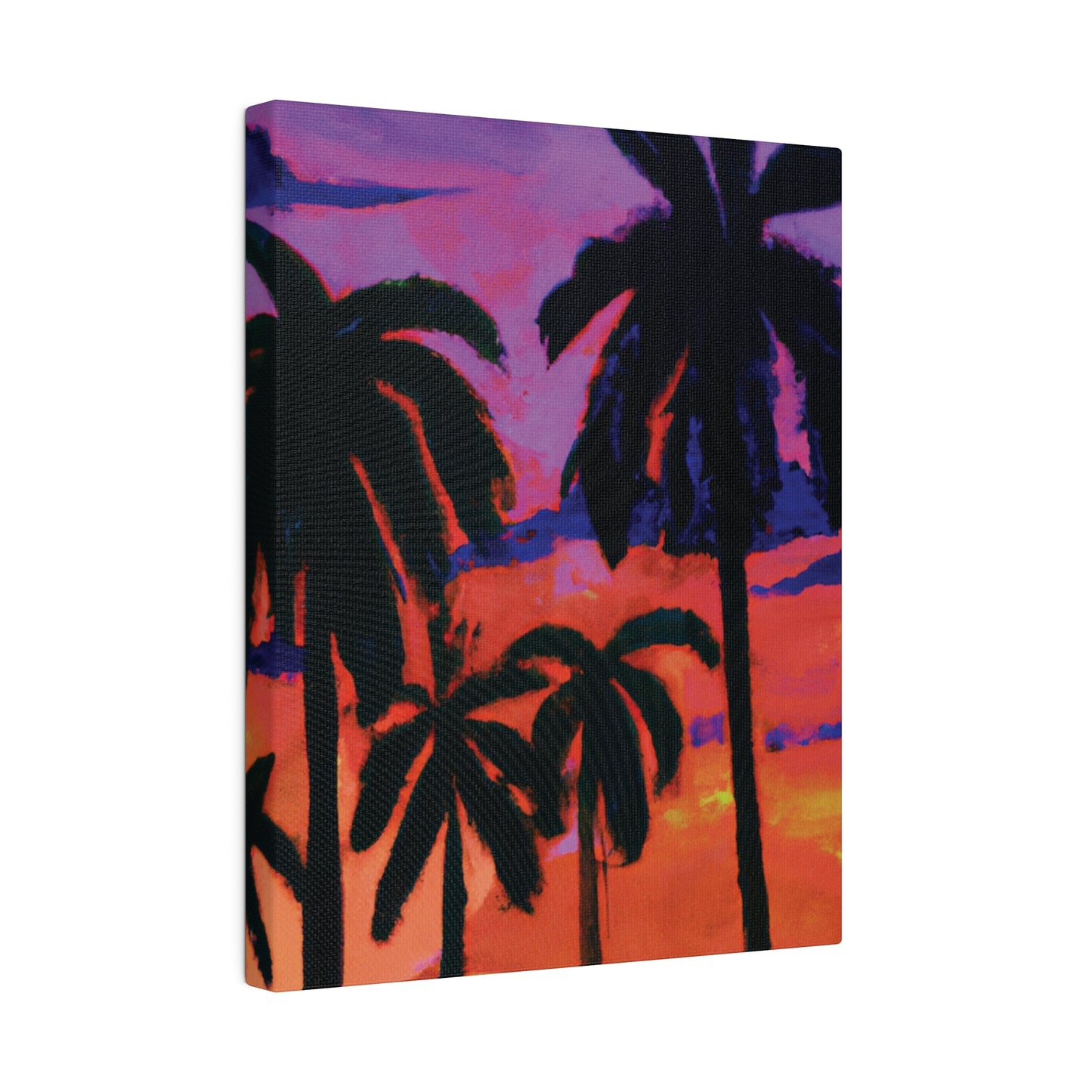 8314G - Miami Beach Sunset Painting Print | Miami | Beach | Sunset | Poster | Home Decor | Wall Art | Canvas