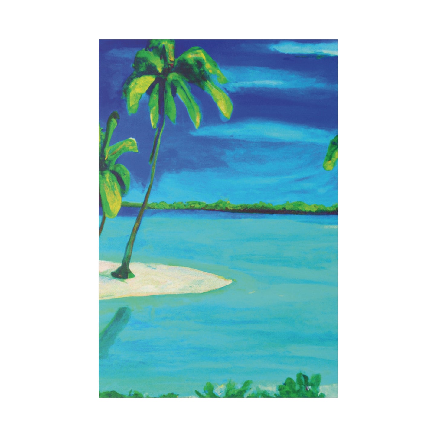 7352P - Bahamas Ocean Painting Print | Bahamas | Ocean | Beach | Poster | Home Decor | Wall Art | Canvas