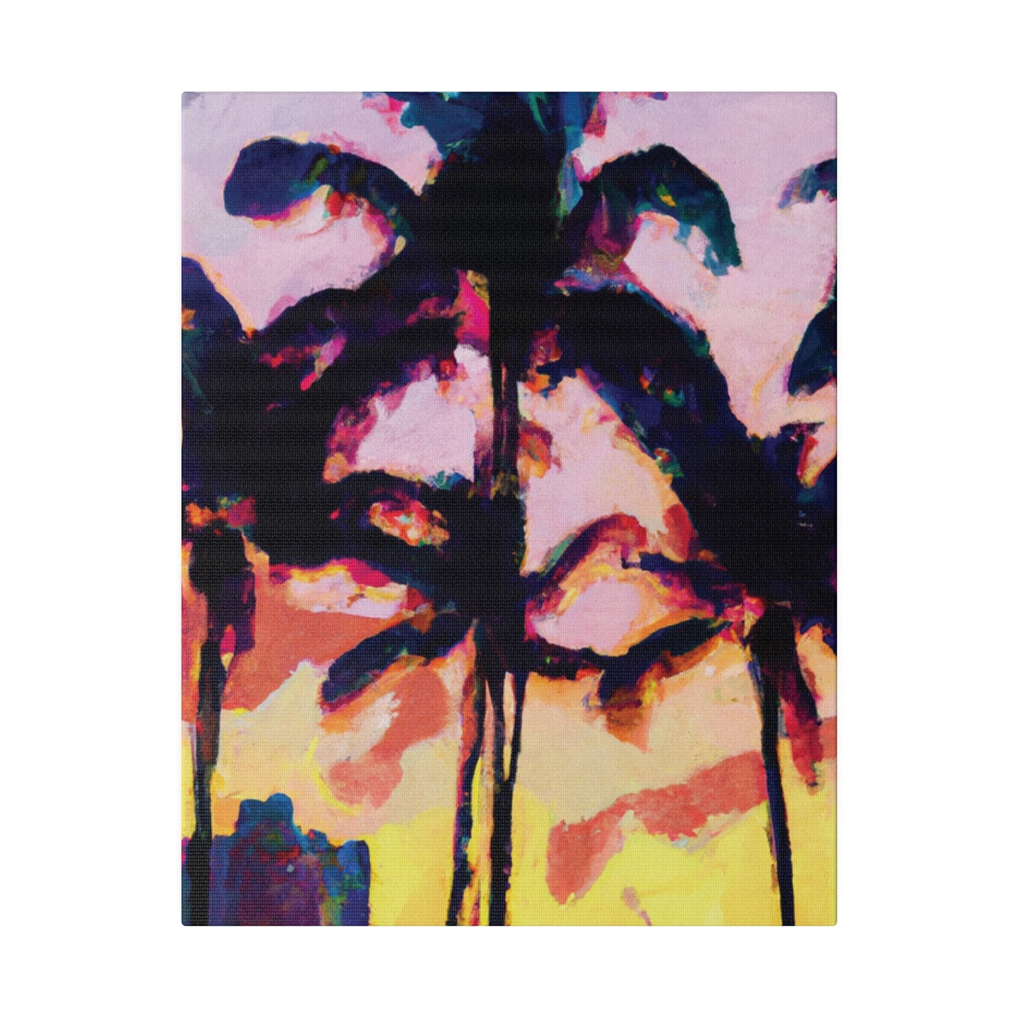 3398S - Miami Beach Sunset Painting Print | Miami | Beach | Sunset | Poster | Home Decor | Wall Art | Canvas