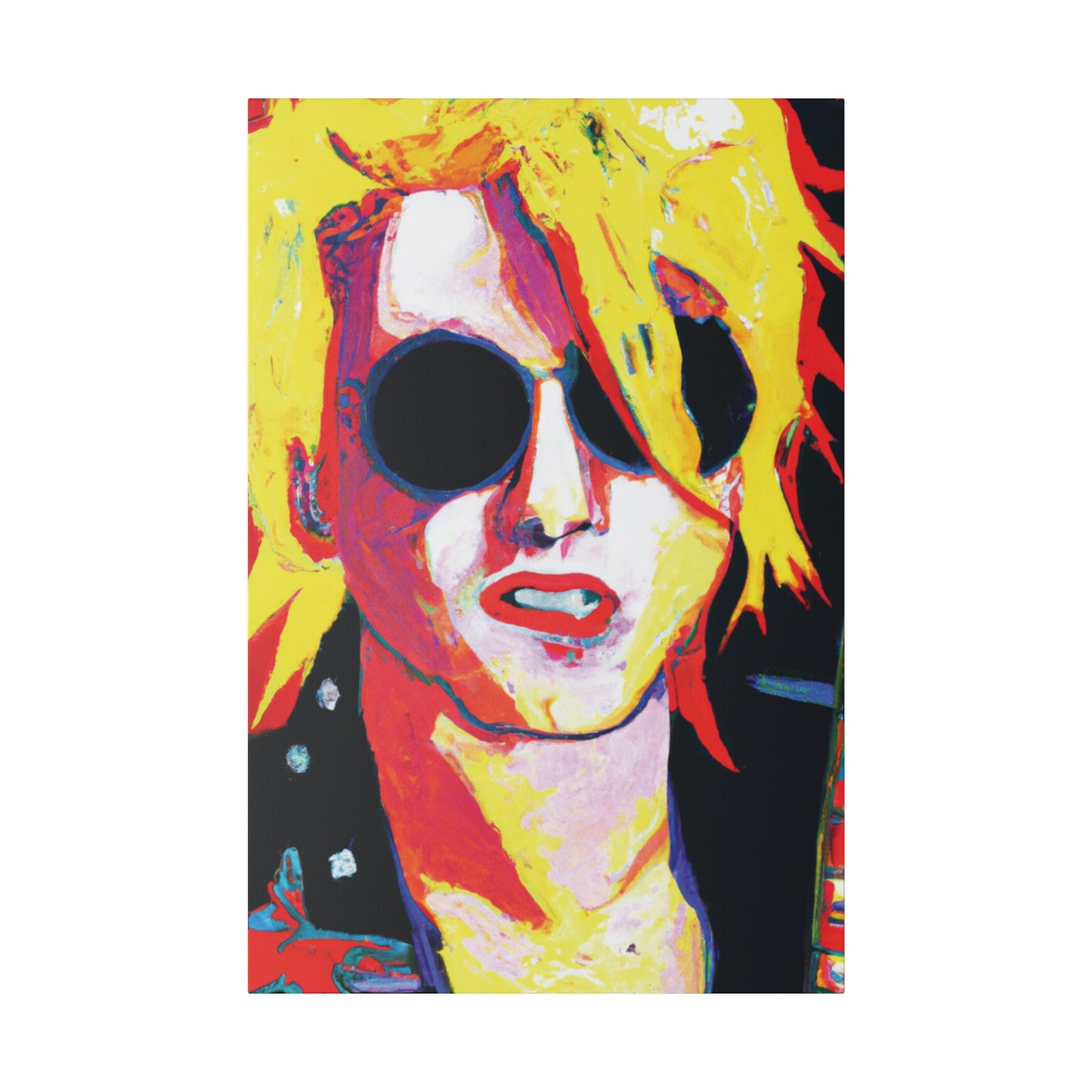 4786R - Rockstar Painting Print | Face | Abstract | Poster | Home Decor | Wall Art | Music Art | Canvas