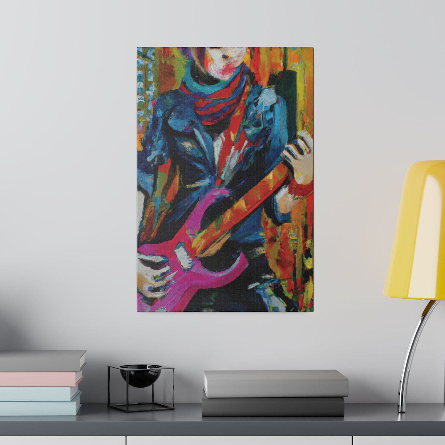 6226G - Rockstar Oil Painting Style Print | Poster | Home Decor | Wall Art | Music Art | Canvas