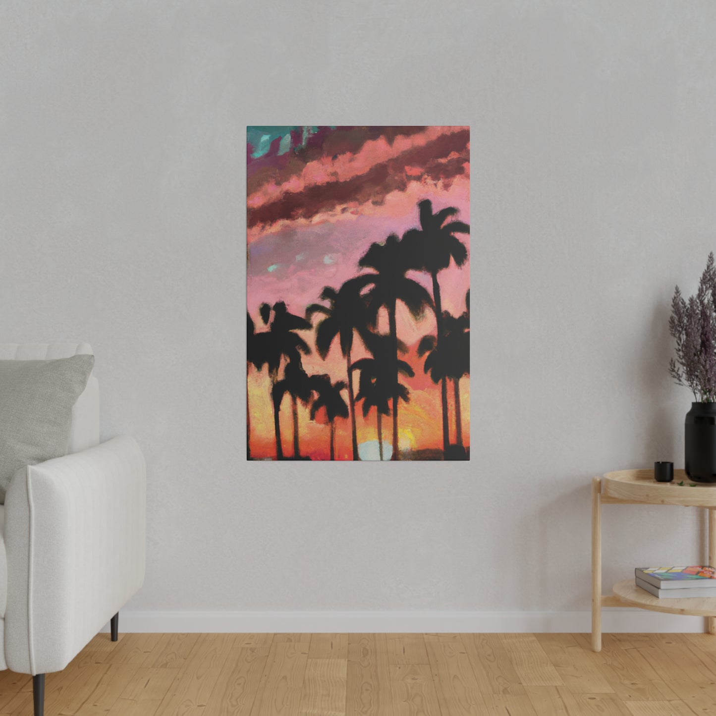 8559Q - Miami Beach Sunset Painting Print | Miami | Beach | Sunset | Poster | Home Decor | Wall Art | Canvas