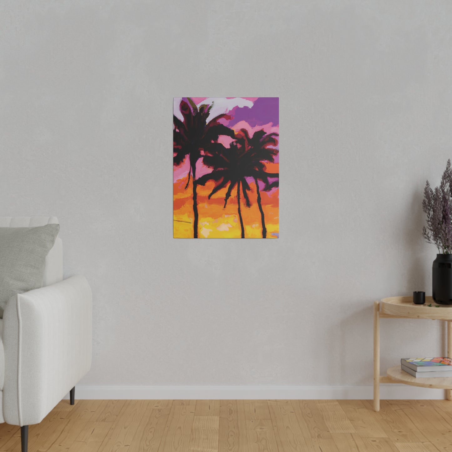 8367T - Miami Beach Sunset Painting Print | Miami | Beach | Sunset | Poster | Home Decor | Wall Art | Canvas