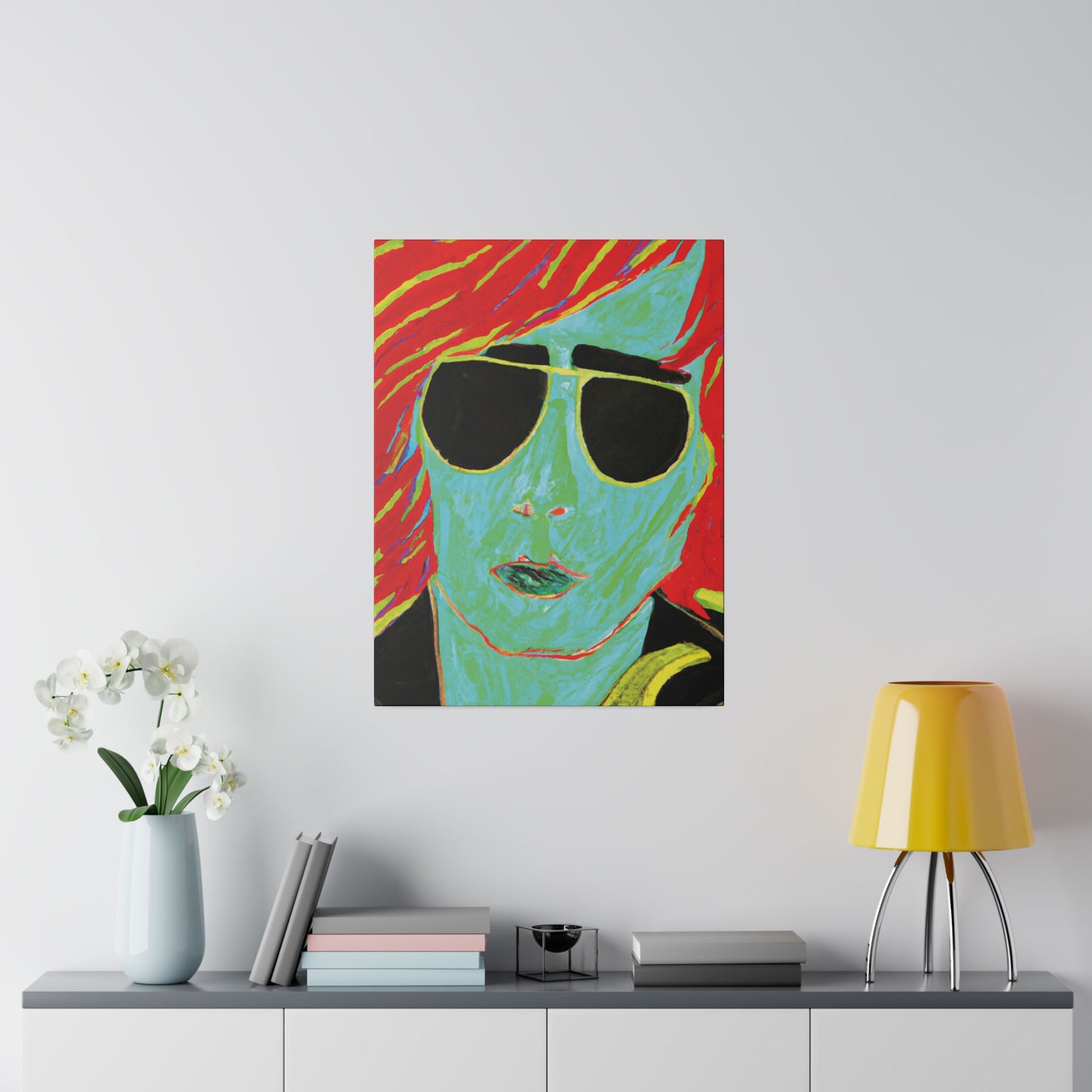 2058M - Rockstar Painting Print | Face | Abstract | Poster | Home Decor | Wall Art | Music Art | Canvas