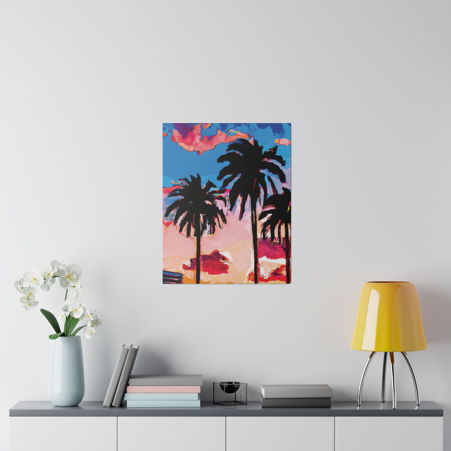 4347Z - Miami Beach Sunset Painting Print | Miami | Beach | Sunset | Poster | Home Decor | Wall Art | Canvas
