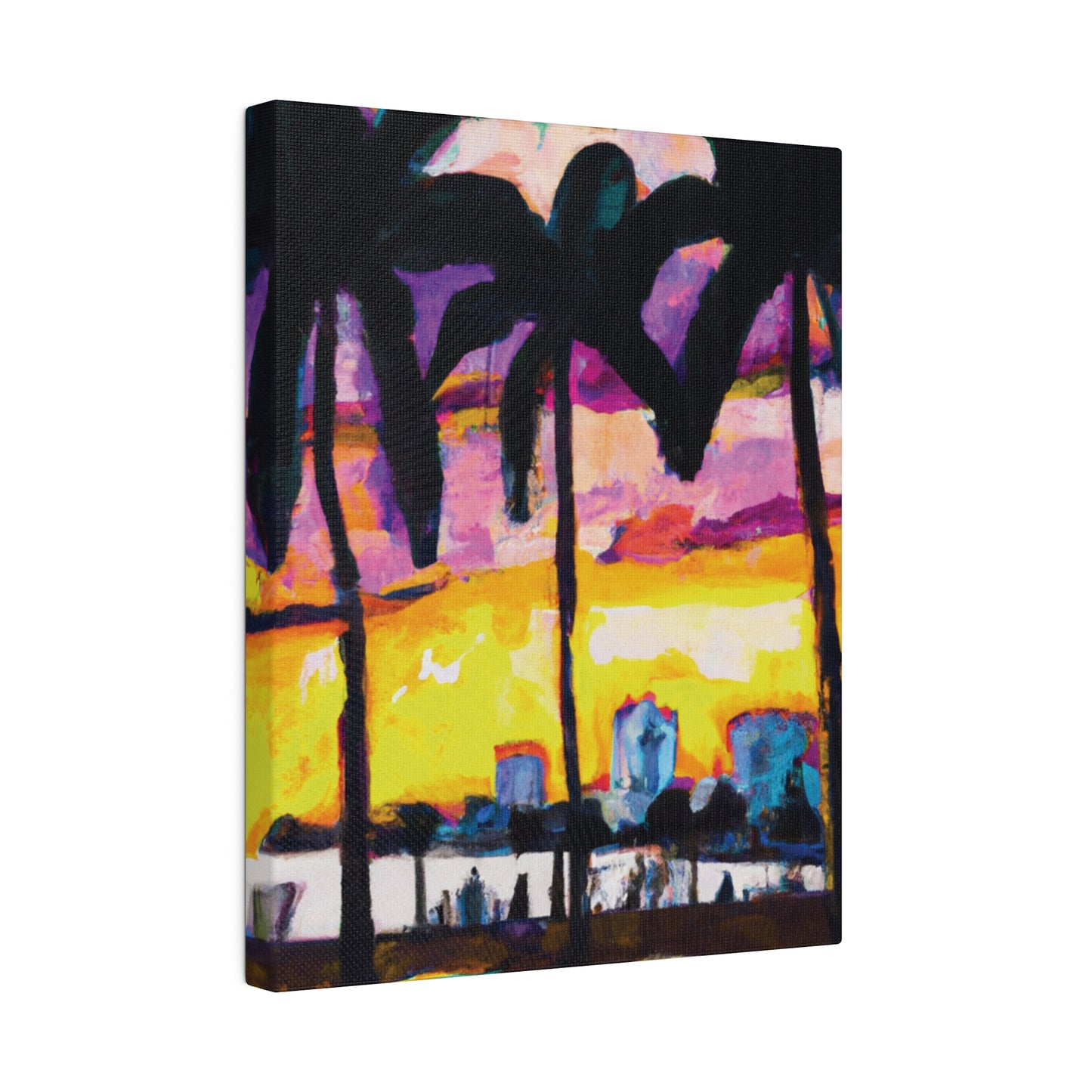 5162A - Miami Beach Sunset Painting Print | Miami | Beach | Sunset | Poster | Home Decor | Wall Art | Canvas