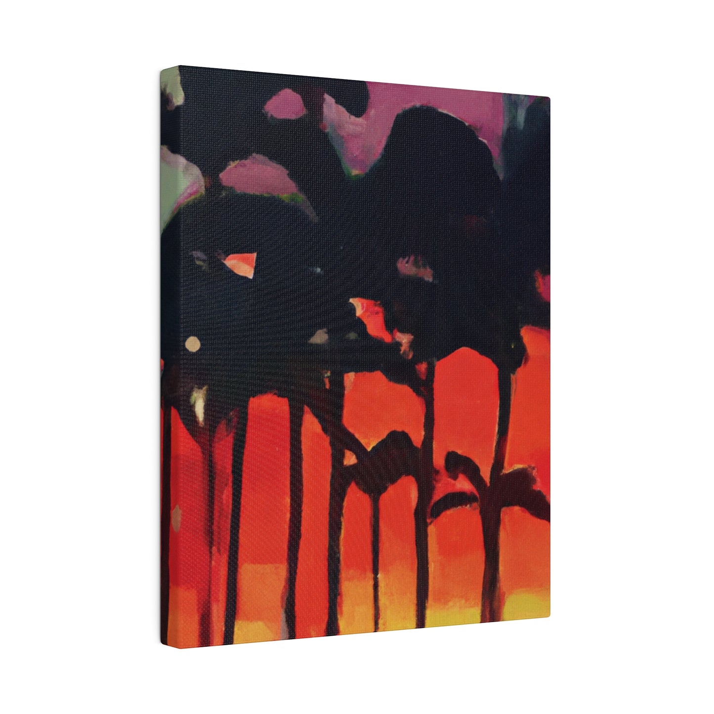 9653K - Miami Beach Sunset Painting Print | Miami | Beach | Sunset | Poster | Home Decor | Wall Art | Canvas