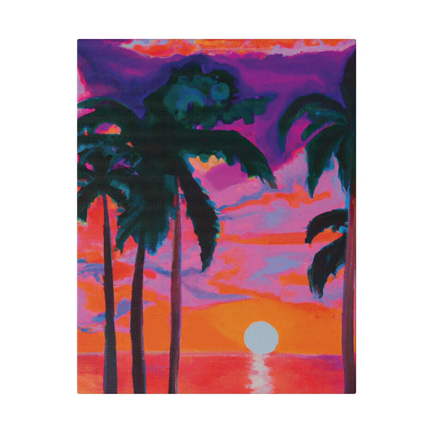 2189Z - Miami Beach Sunset Painting Print | Miami | Beach | Sunset | Poster | Home Decor | Wall Art | Canvas