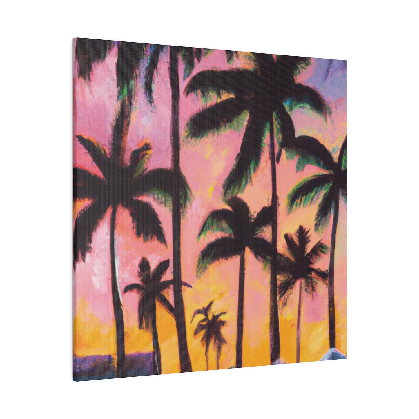 7524X - Miami Beach Sunset Painting Print | Miami | Beach | Sunset | Poster | Home Decor | Wall Art | Canvas