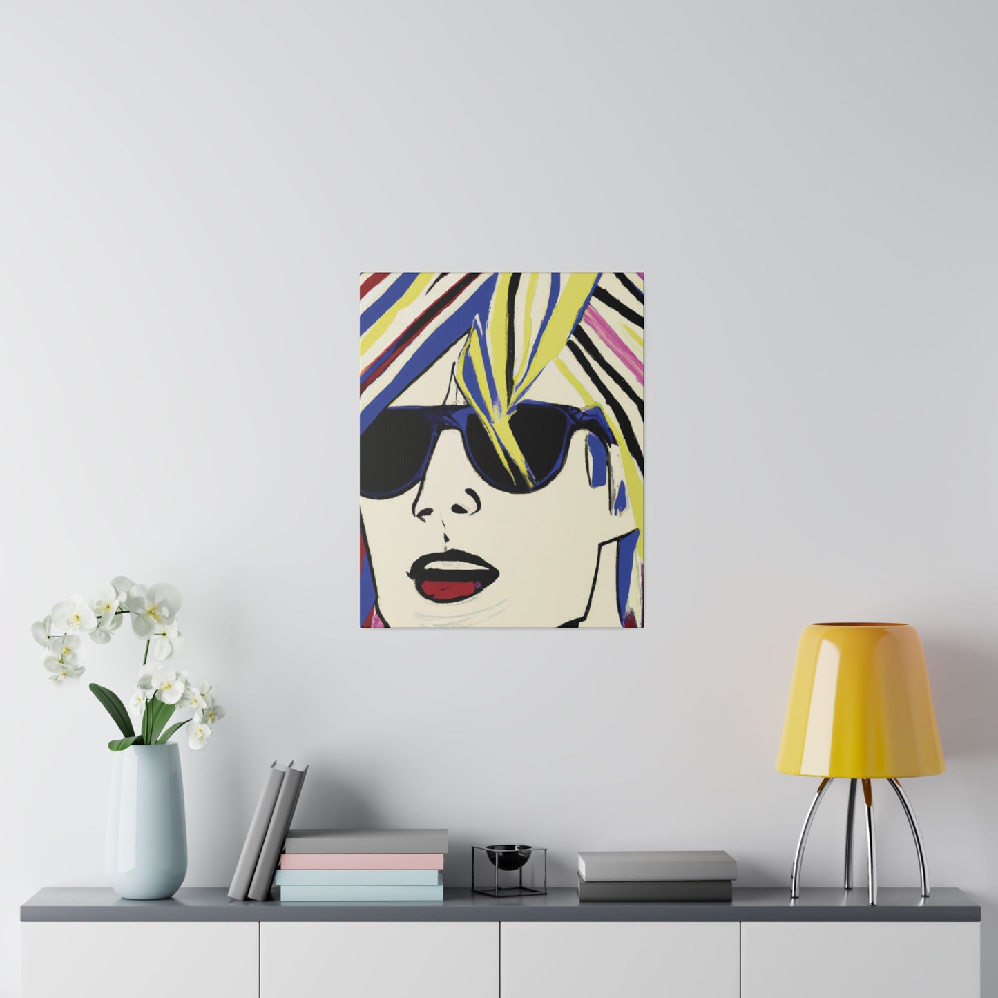 4789F - Rockstar Painting Print | Face | Abstract | Poster | Home Decor | Wall Art | Music Art | Canvas