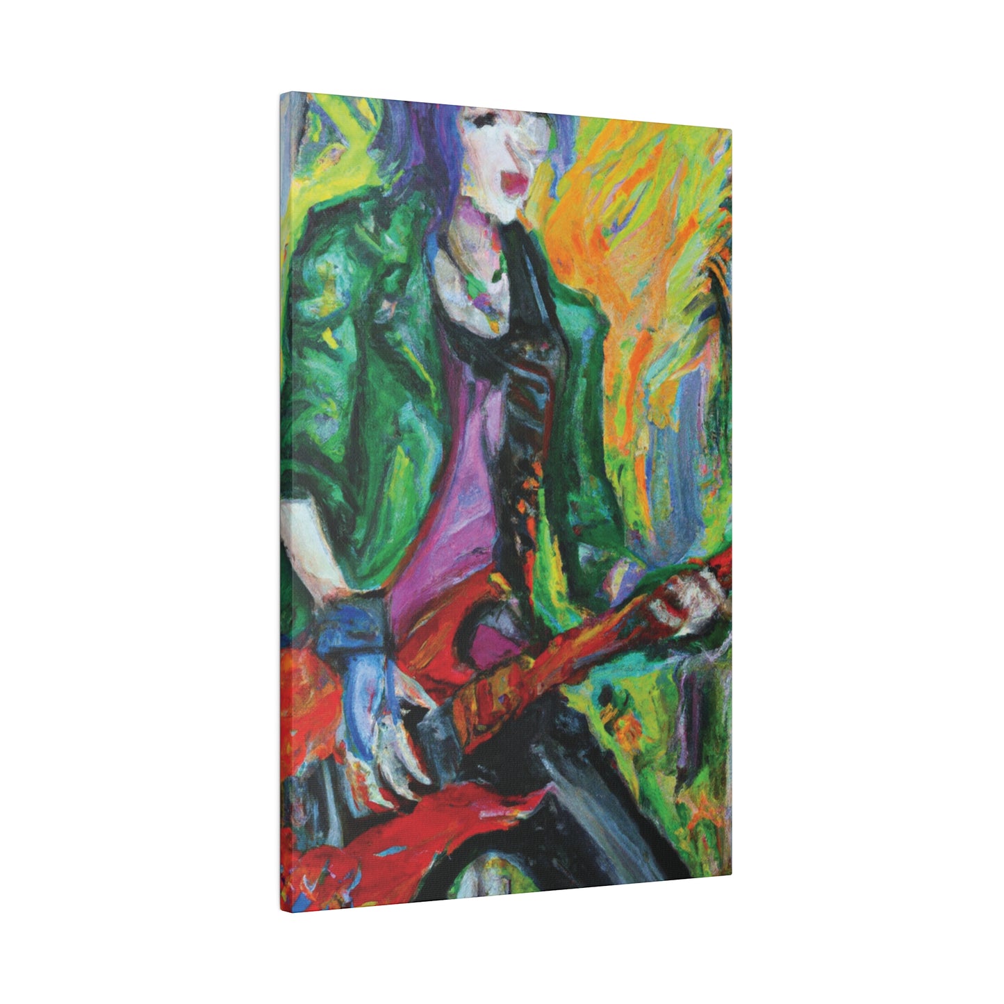 8272F - Rockstar Oil Painting Style Print | Poster | Home Decor | Wall Art | Music Art | Canvas