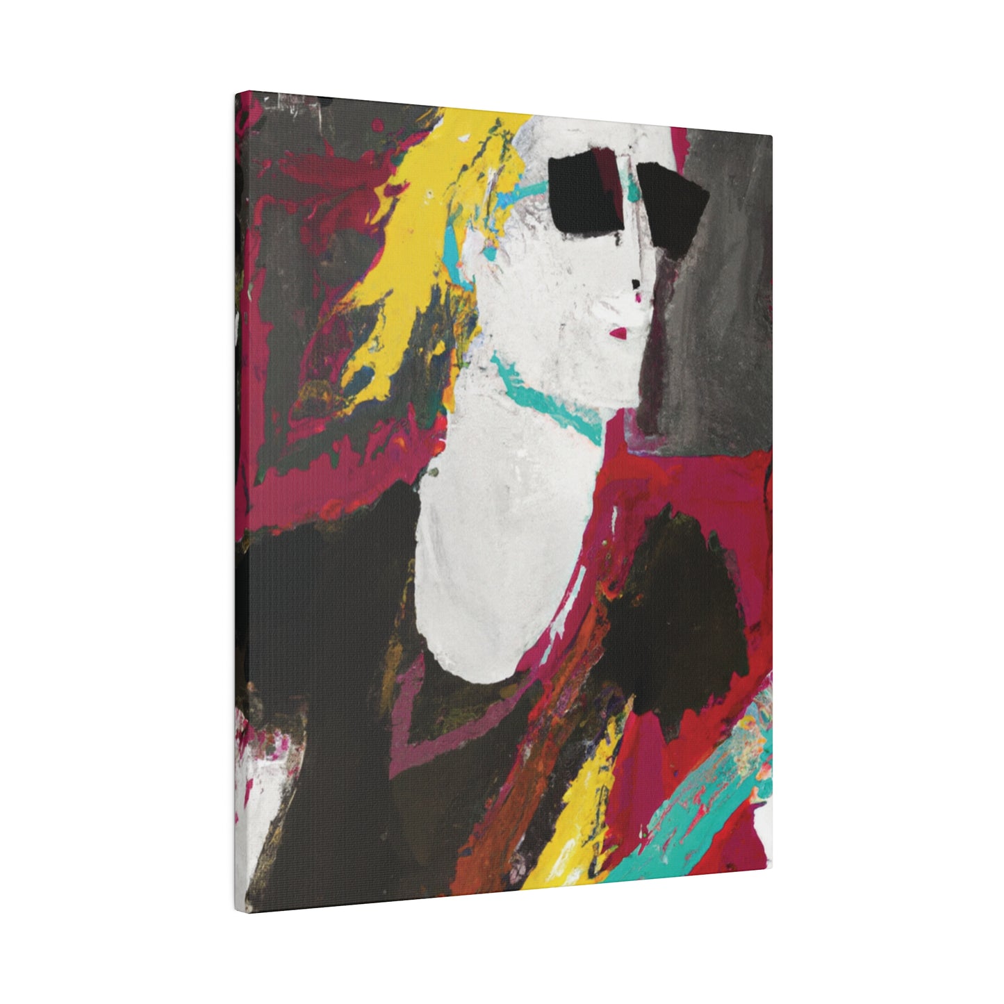 9346S - Rockstar Painting Print | Face | Abstract | Poster | Home Decor | Wall Art | Music Art | Canvas