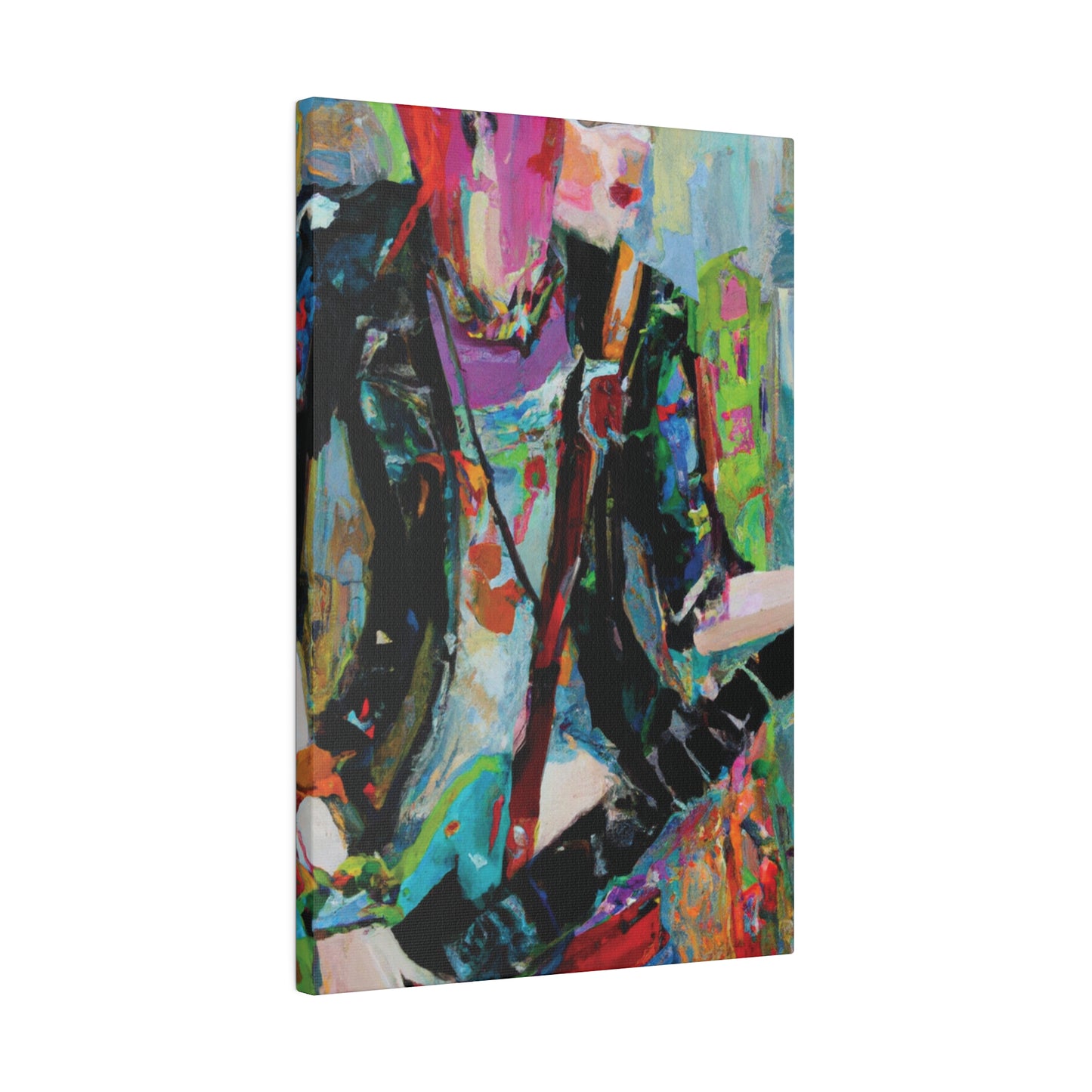 745O - Rockstar Oil Painting Style Print | Poster | Home Decor | Wall Art | Music Art | Canvas