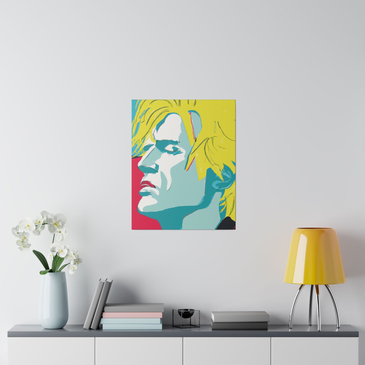 8672J - Rockstar Painting Print | Face | Abstract | Poster | Home Decor | Wall Art | Music Art | Canvas