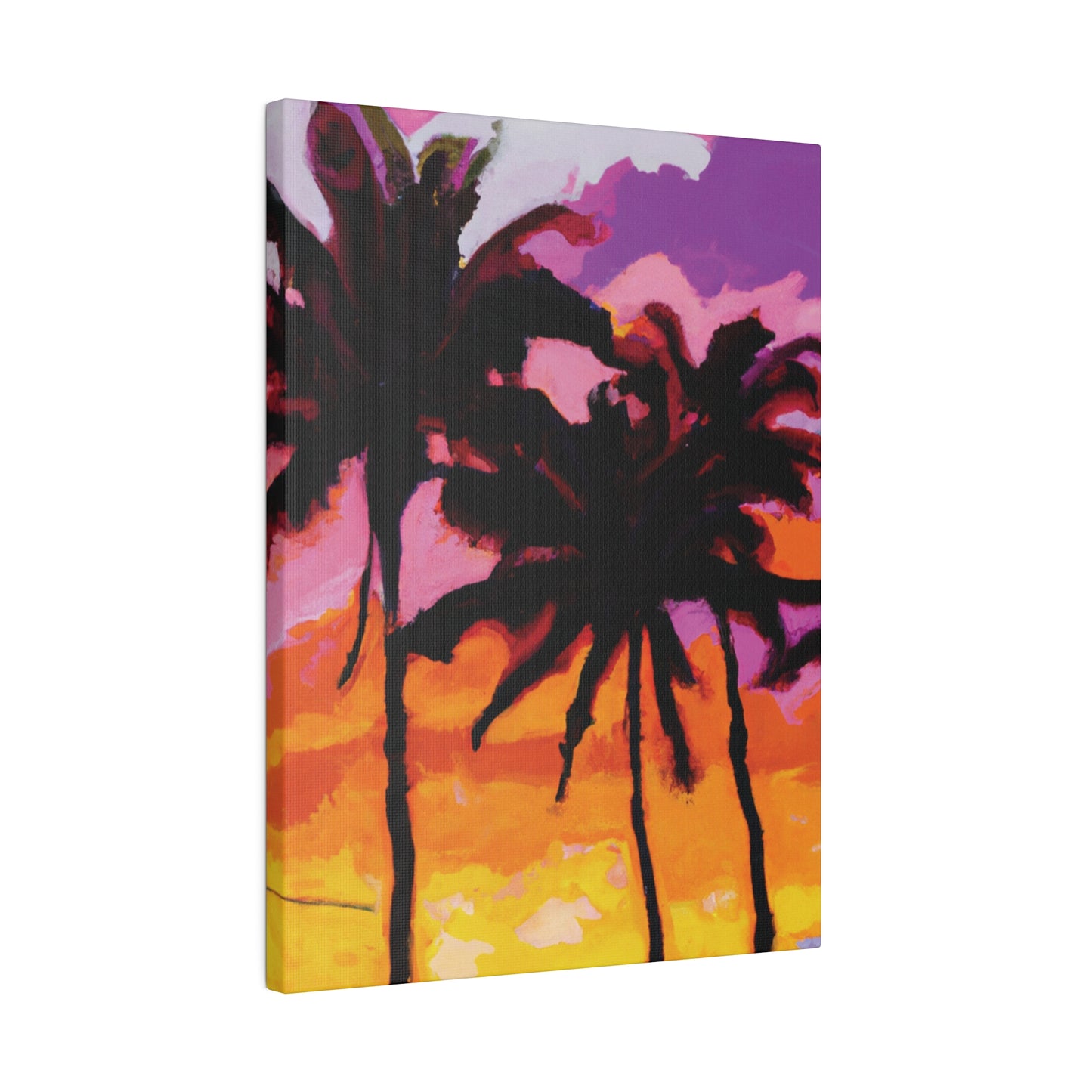 8367T - Miami Beach Sunset Painting Print | Miami | Beach | Sunset | Poster | Home Decor | Wall Art | Canvas